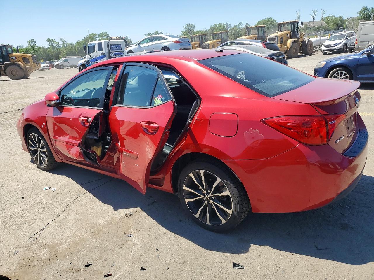 2017 Toyota Corolla Xse Red vin: 2T1BURHE4HC910446