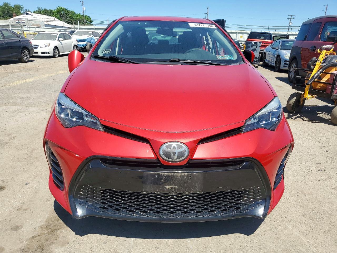 2017 Toyota Corolla Xse Red vin: 2T1BURHE4HC910446