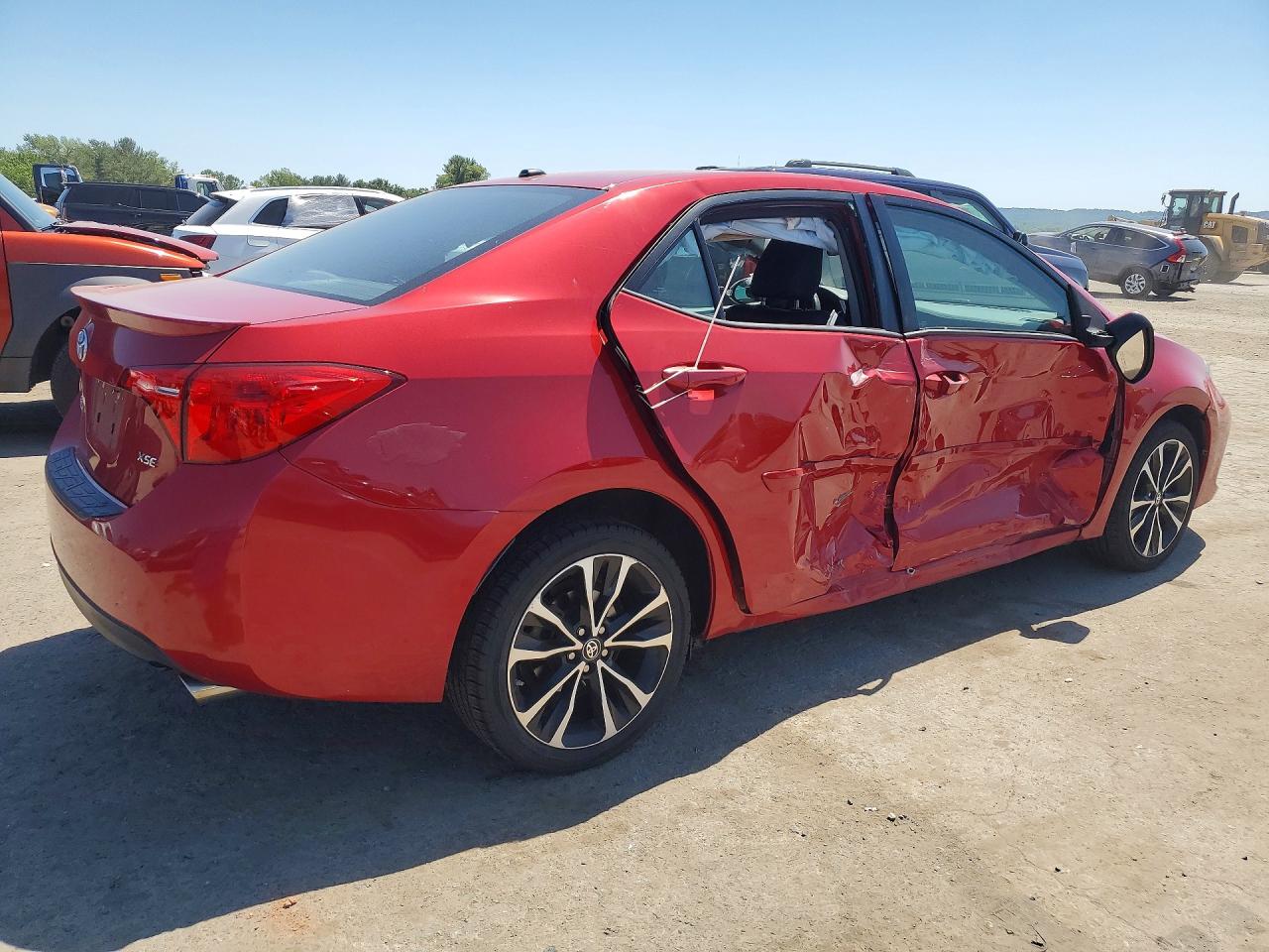 2017 Toyota Corolla Xse Red vin: 2T1BURHE4HC910446