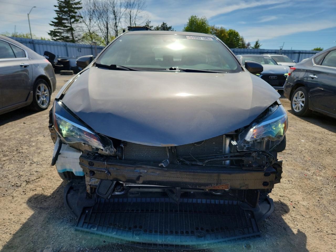 2019 Toyota Corolla L Серый vin: 2T1BURHE4KC179542