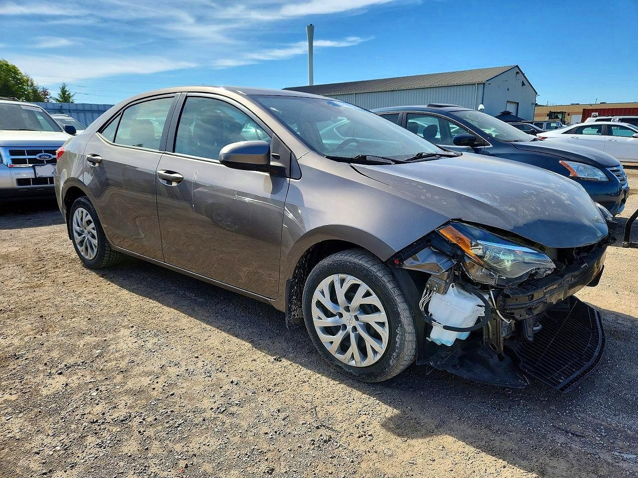 2019 Toyota Corolla L Серый vin: 2T1BURHE4KC179542