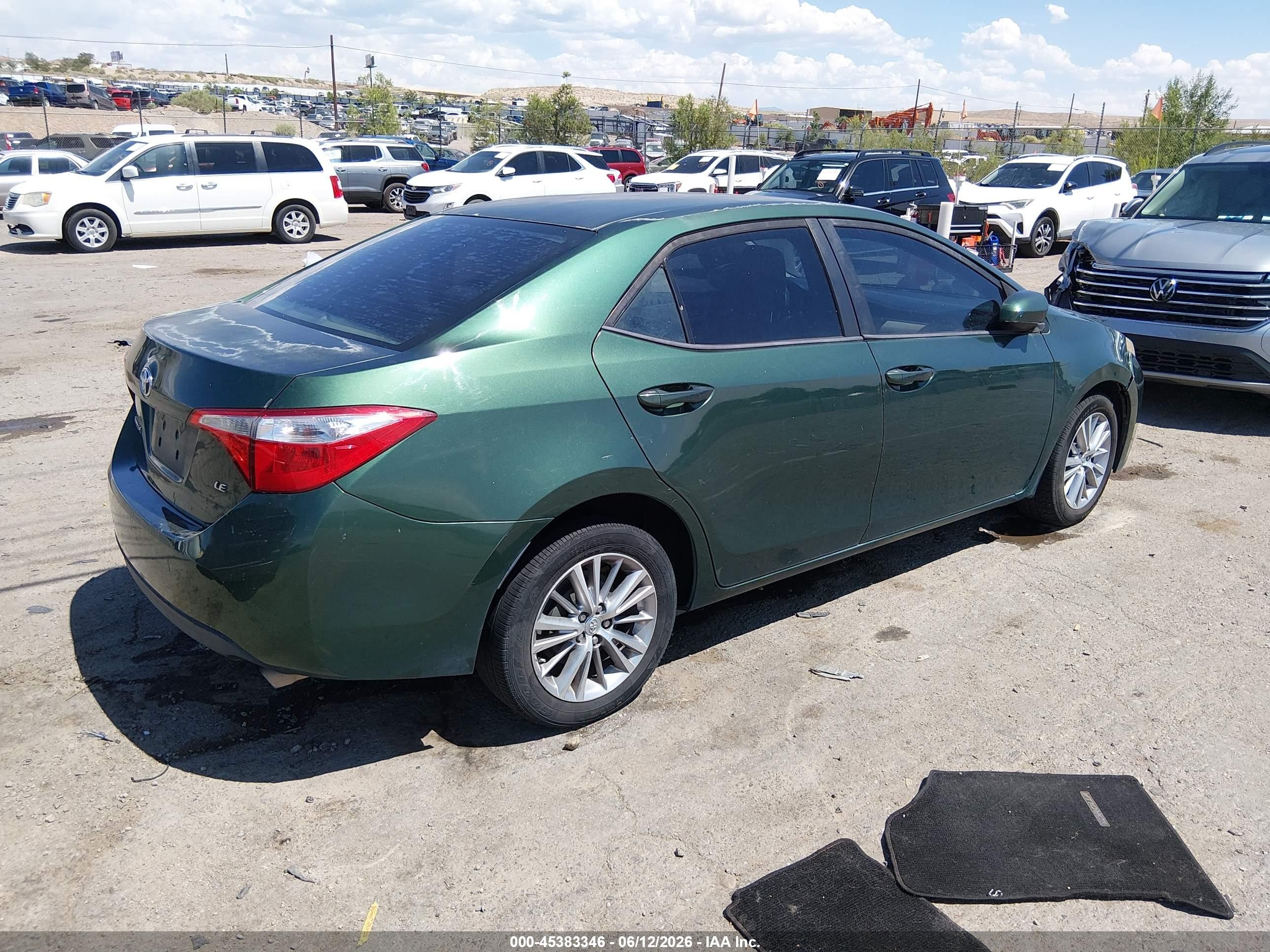 2014 Toyota Corolla Le Plus Зеленый vin: 2T1BURHE5EC008917