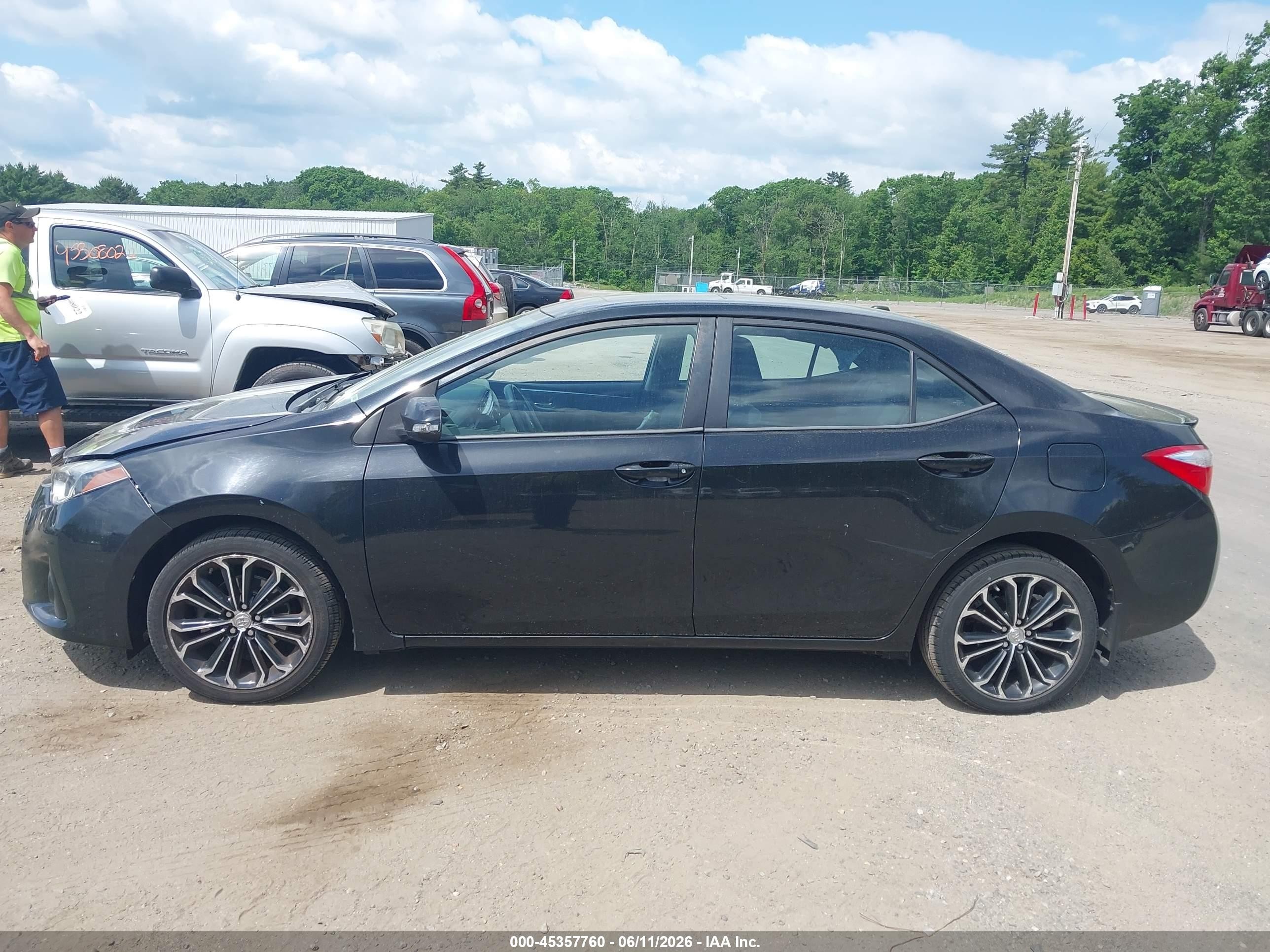 2014 Toyota Corolla S Plus Черный vin: 2T1BURHE5EC011428