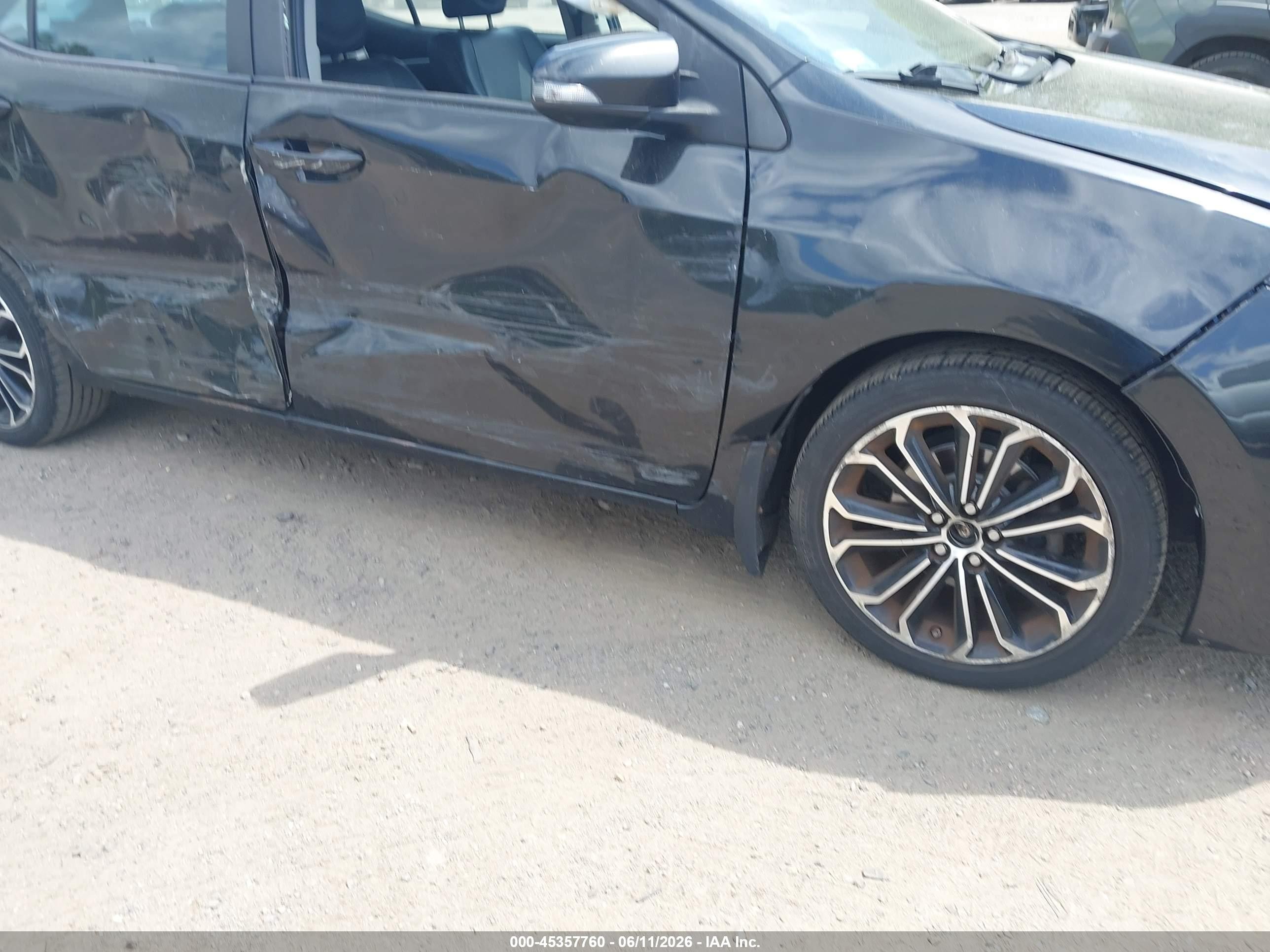2014 Toyota Corolla S Plus Черный vin: 2T1BURHE5EC011428