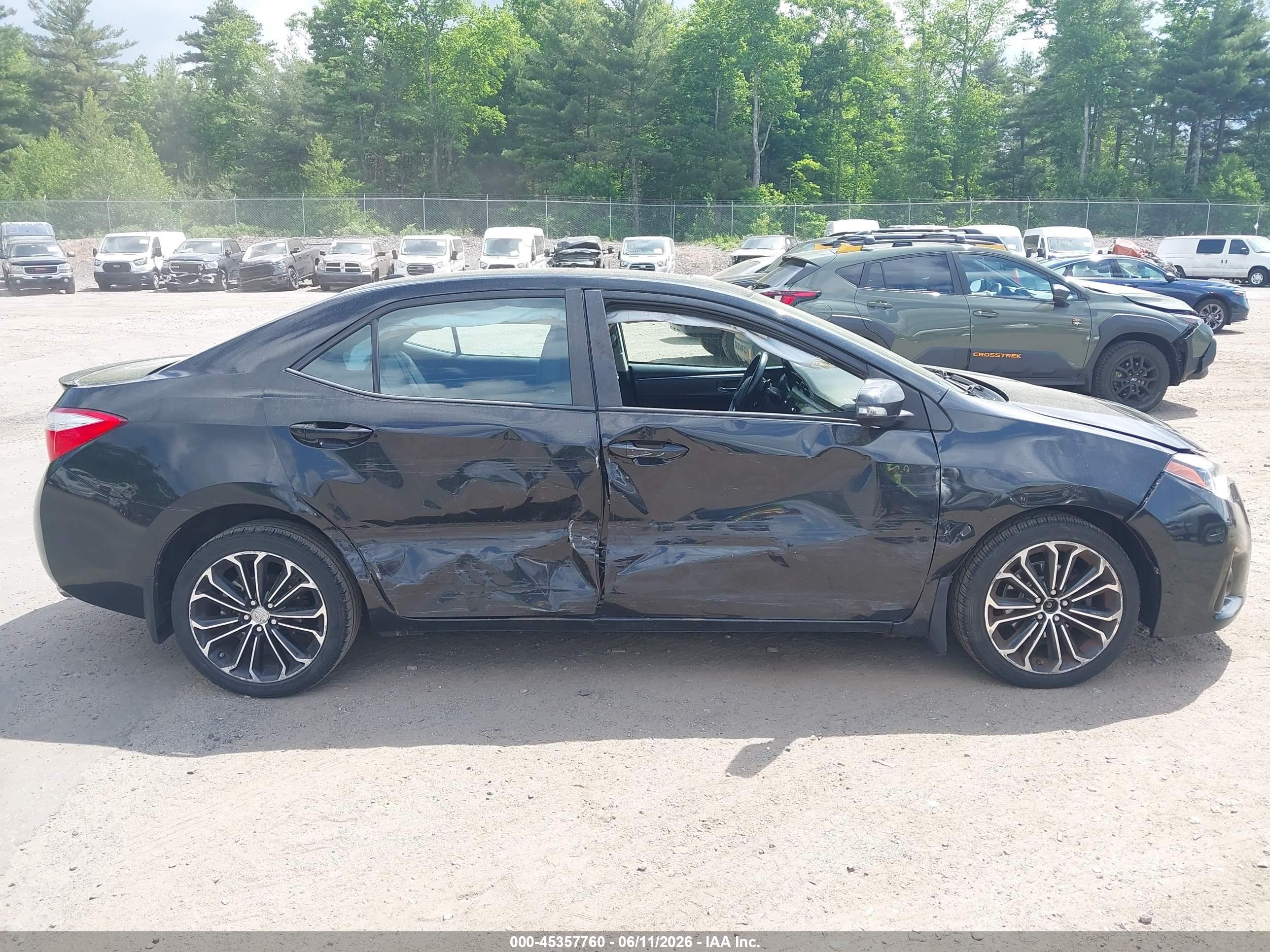 2014 Toyota Corolla S Plus Черный vin: 2T1BURHE5EC011428