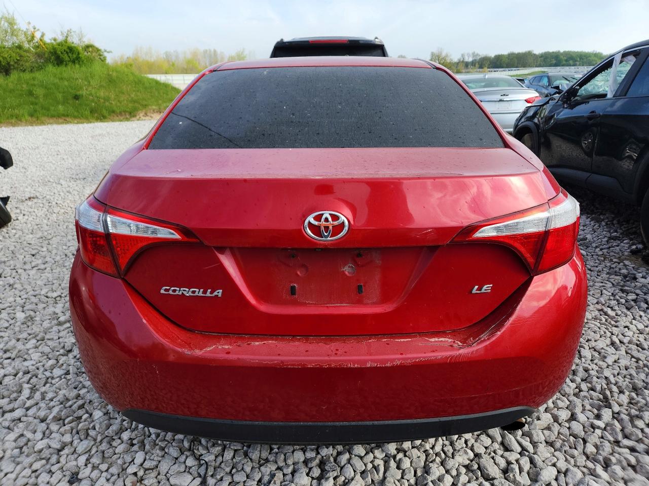 2014 Toyota Corolla Le Red vin: 2T1BURHE5EC017360