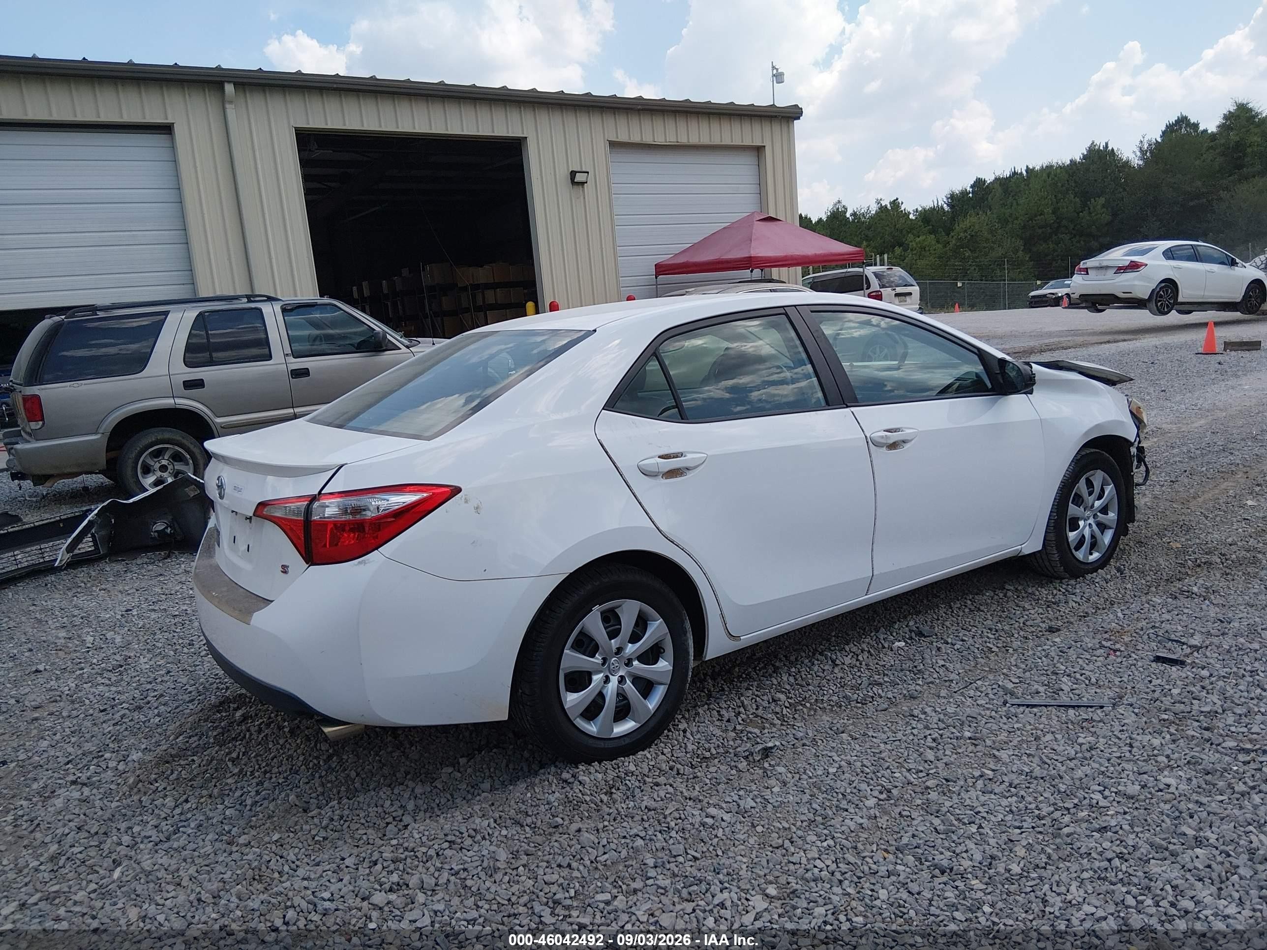 2014 Toyota Corolla S White vin: 2T1BURHE5EC020338
