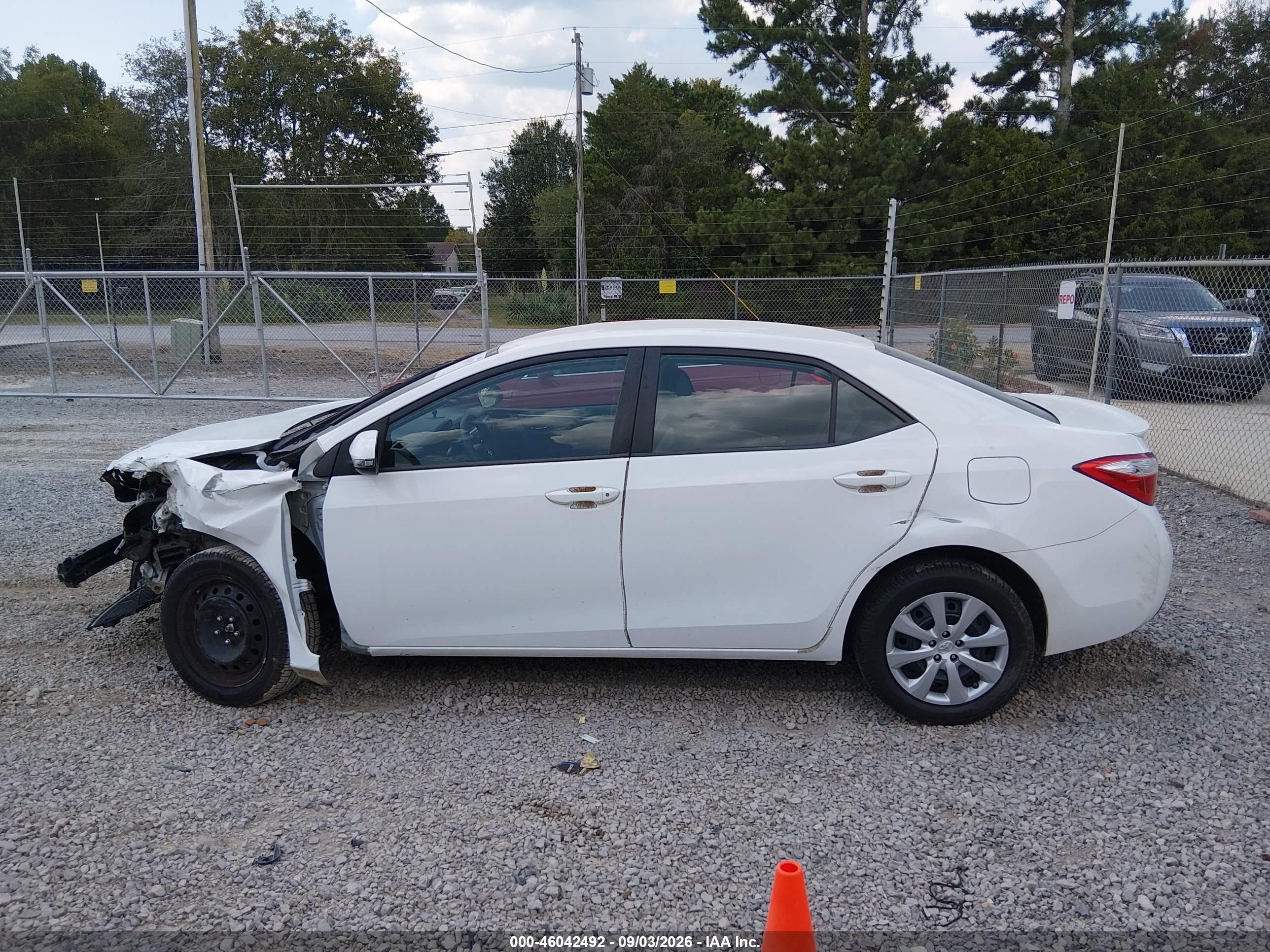 2014 Toyota Corolla S White vin: 2T1BURHE5EC020338