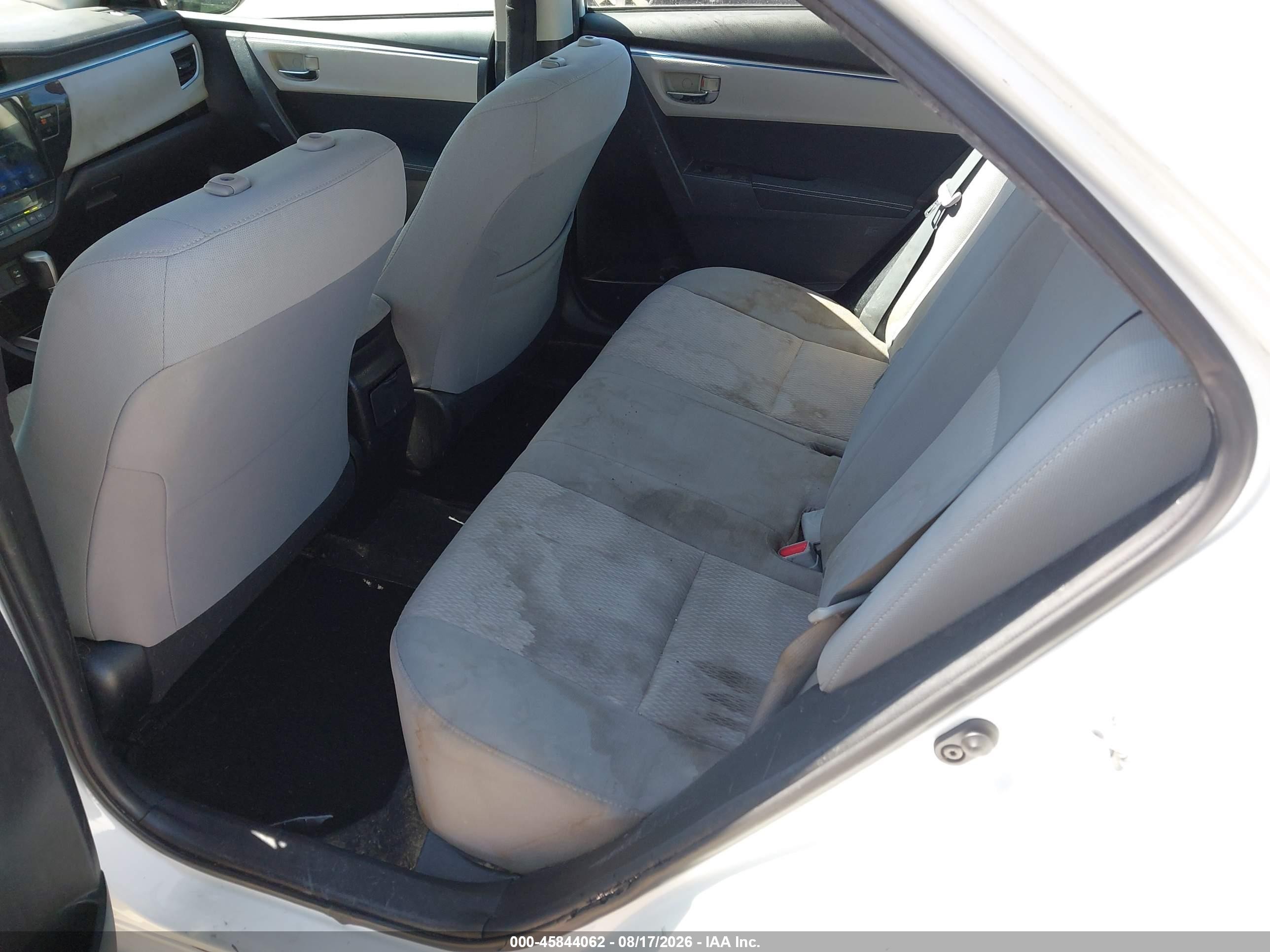 2014 Toyota Corolla Le Белый vin: 2T1BURHE5EC025135