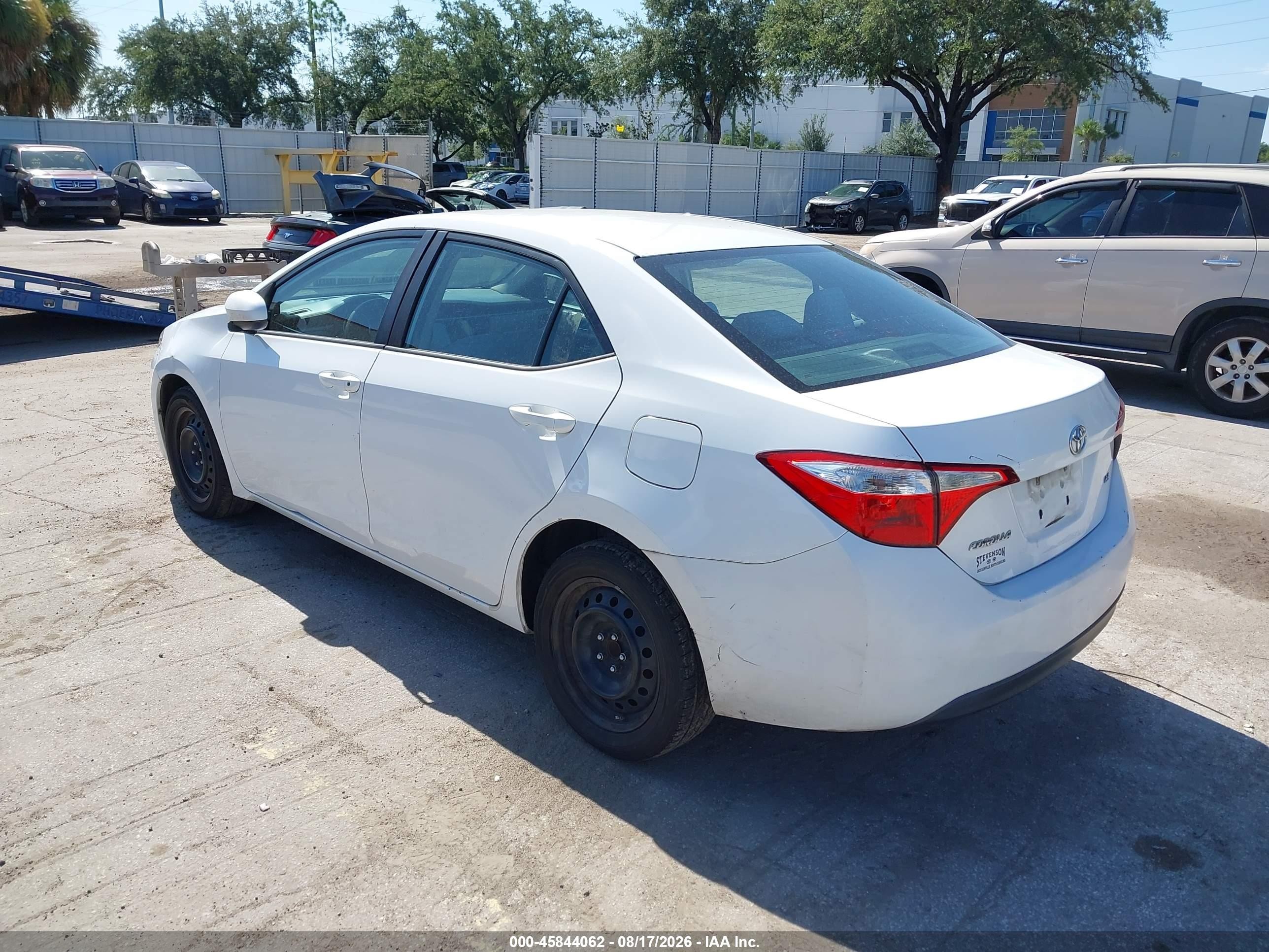 2014 Toyota Corolla Le Белый vin: 2T1BURHE5EC025135