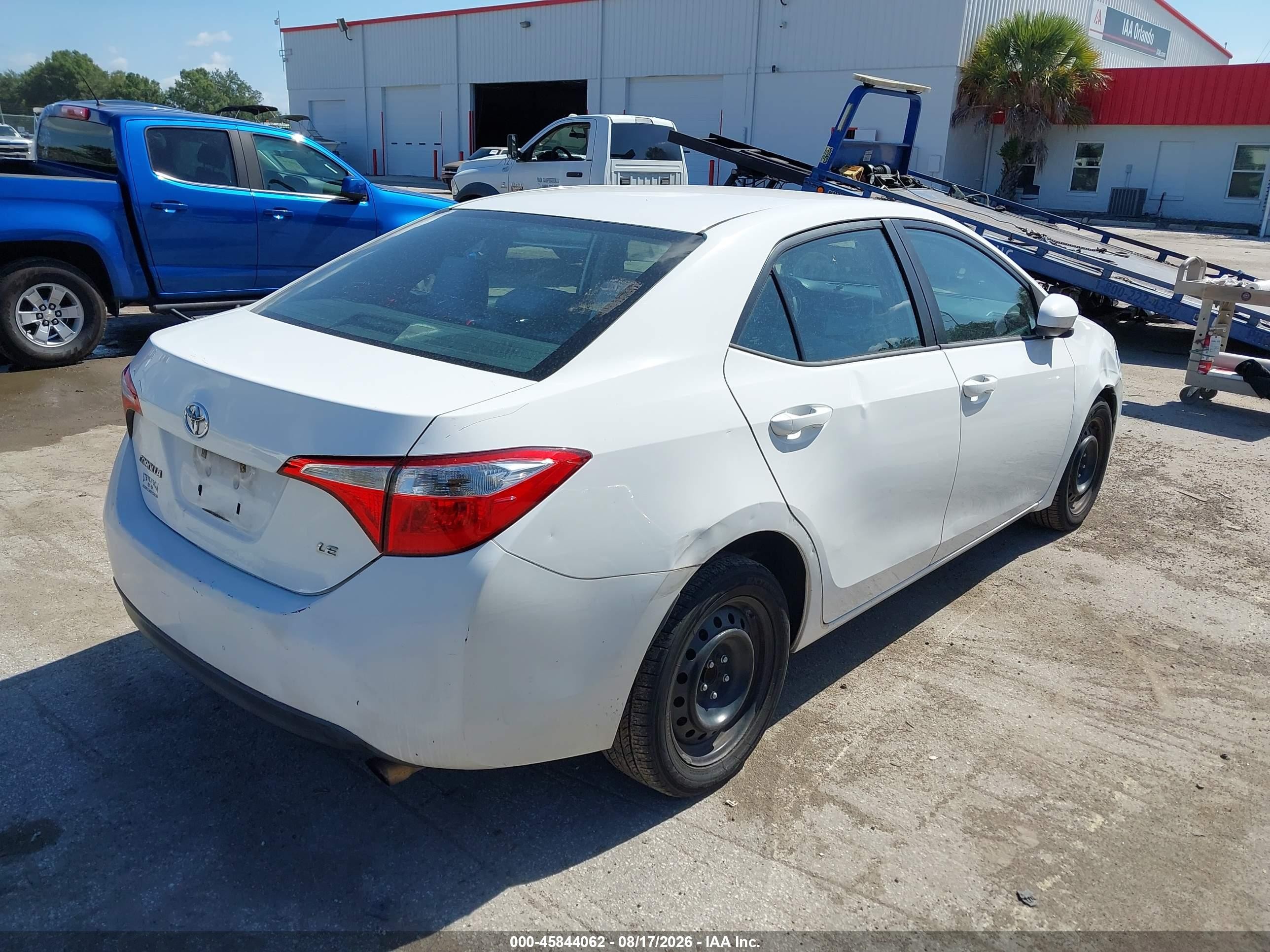 2014 Toyota Corolla Le Белый vin: 2T1BURHE5EC025135