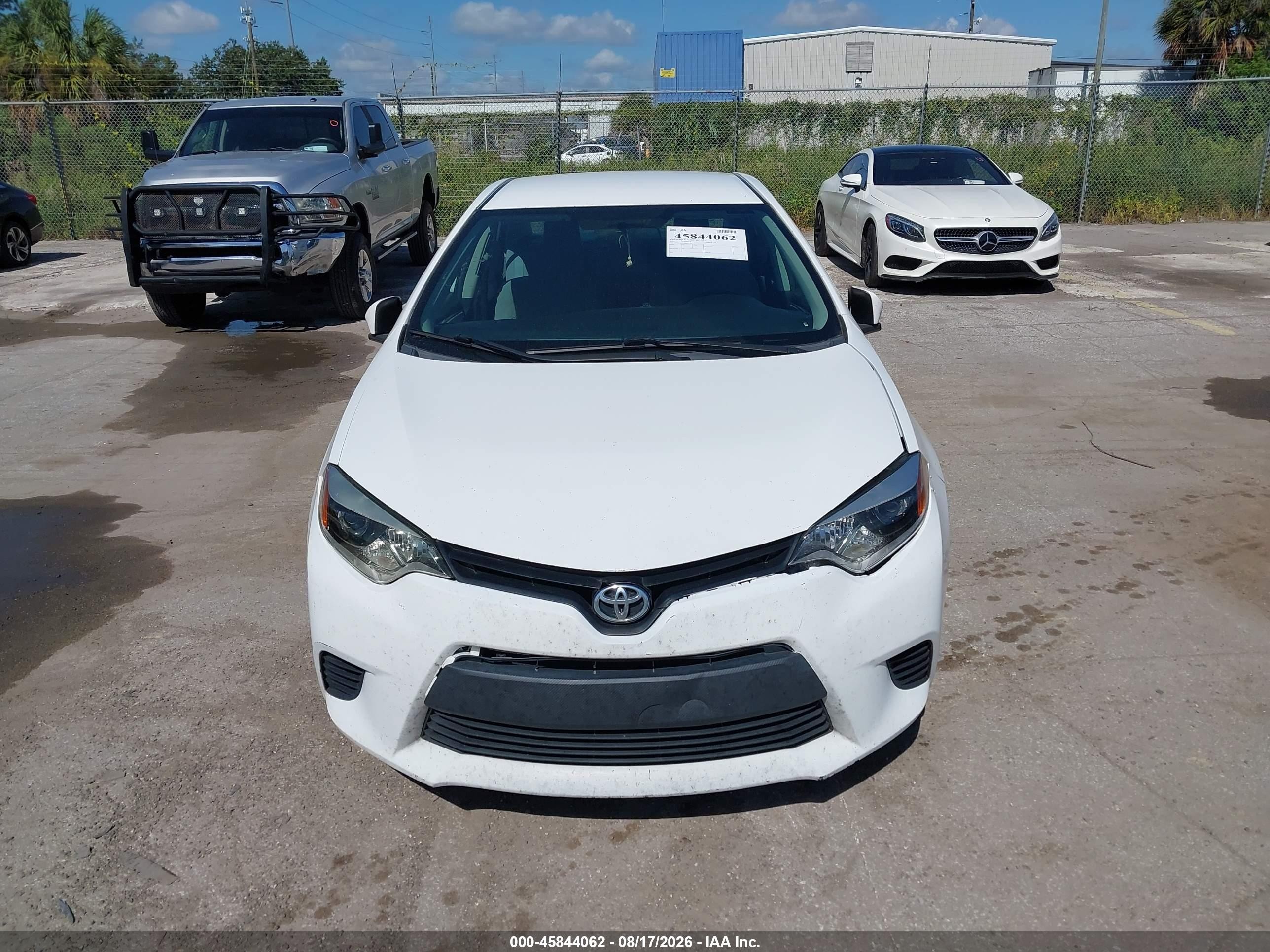 2014 Toyota Corolla Le Белый vin: 2T1BURHE5EC025135