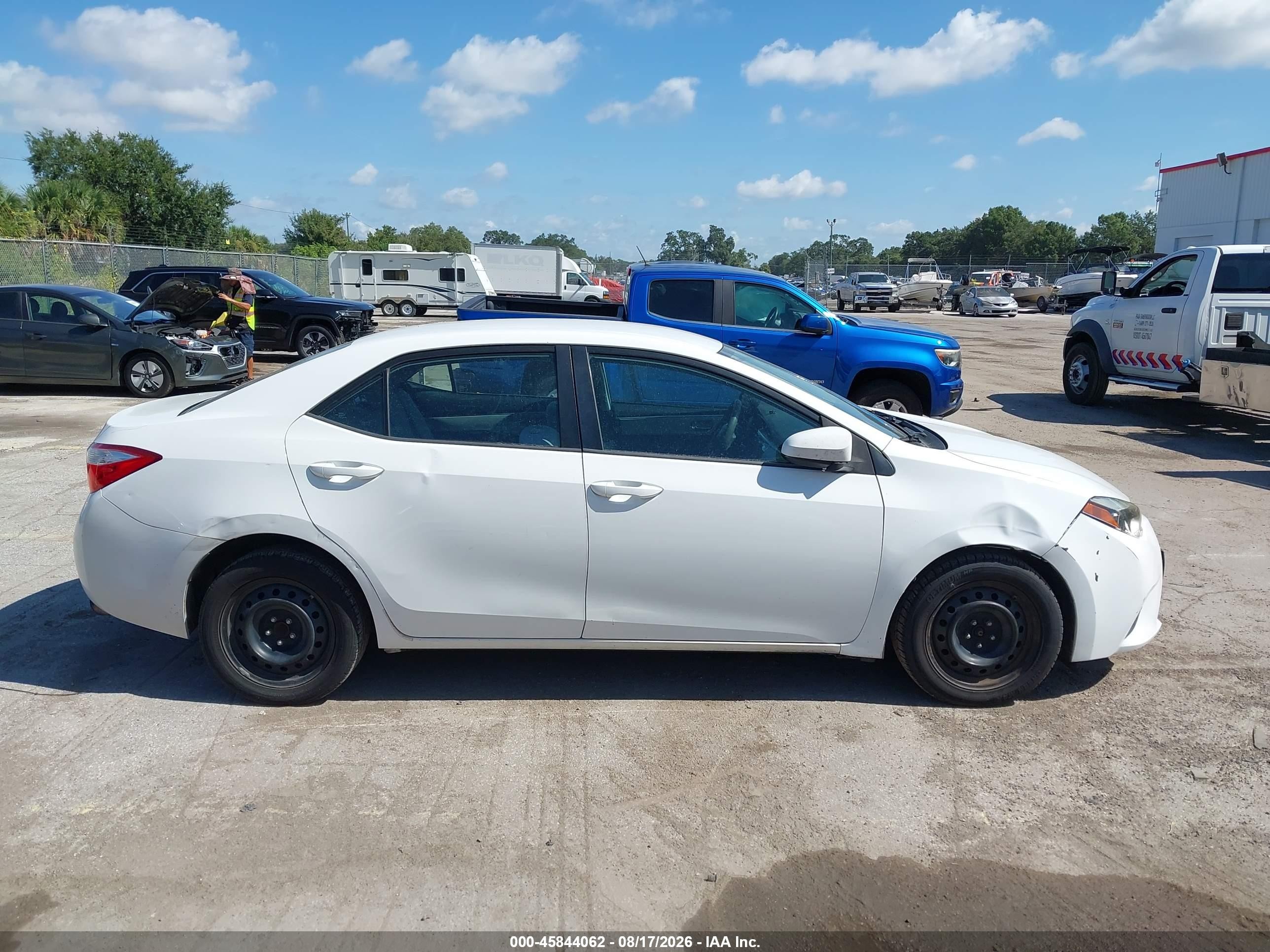 2014 Toyota Corolla Le Белый vin: 2T1BURHE5EC025135