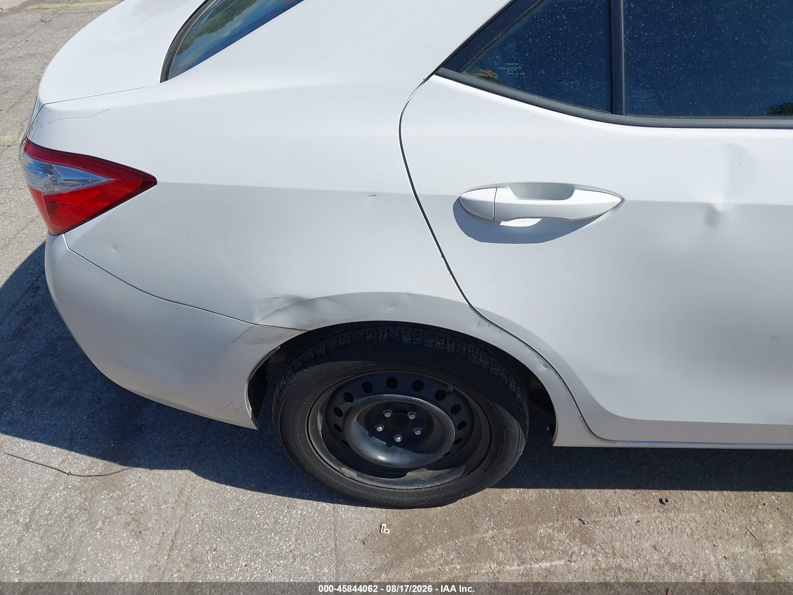 2014 Toyota Corolla Le Белый vin: 2T1BURHE5EC025135