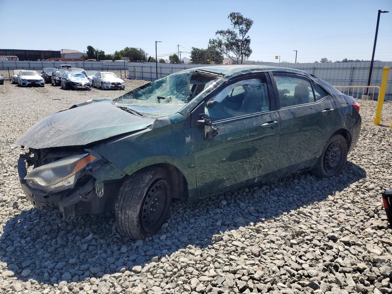 2014 Toyota Corolla Le Green vin: 2T1BURHE5EC025846