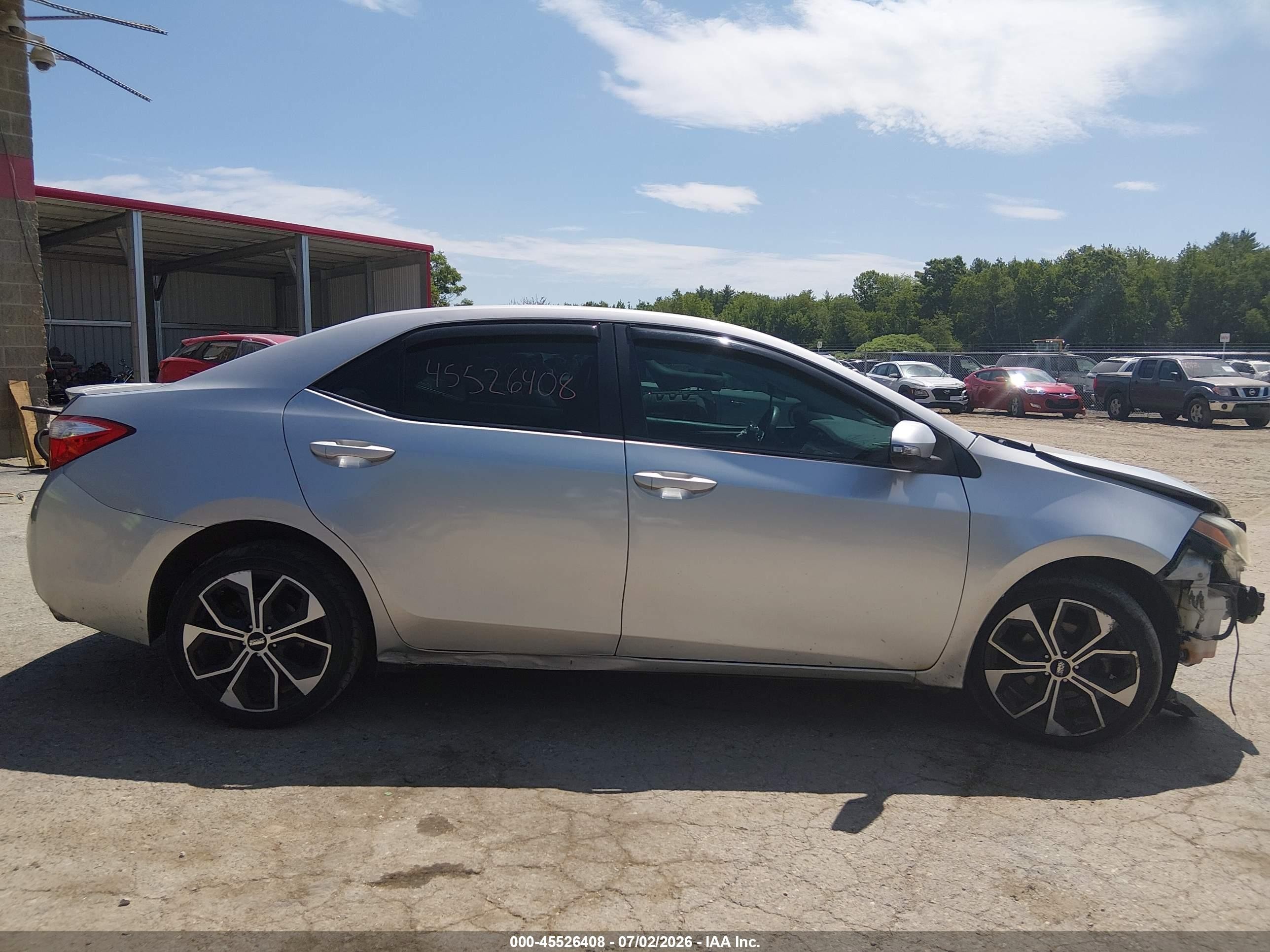 2014 Toyota Corolla S Plus Silver vin: 2T1BURHE5EC027001