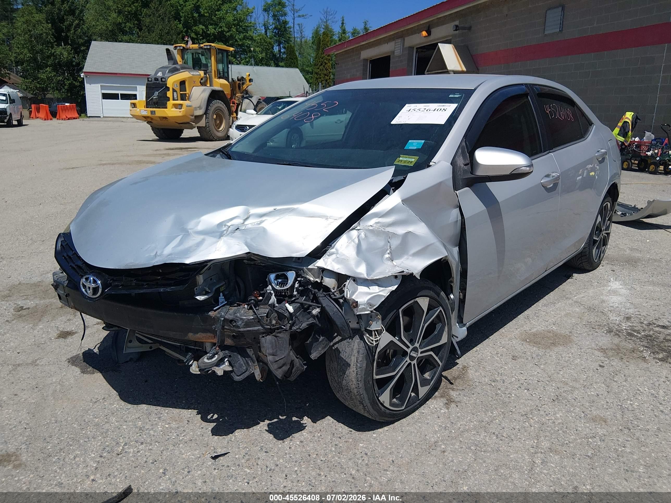 2014 Toyota Corolla S Plus Silver vin: 2T1BURHE5EC027001
