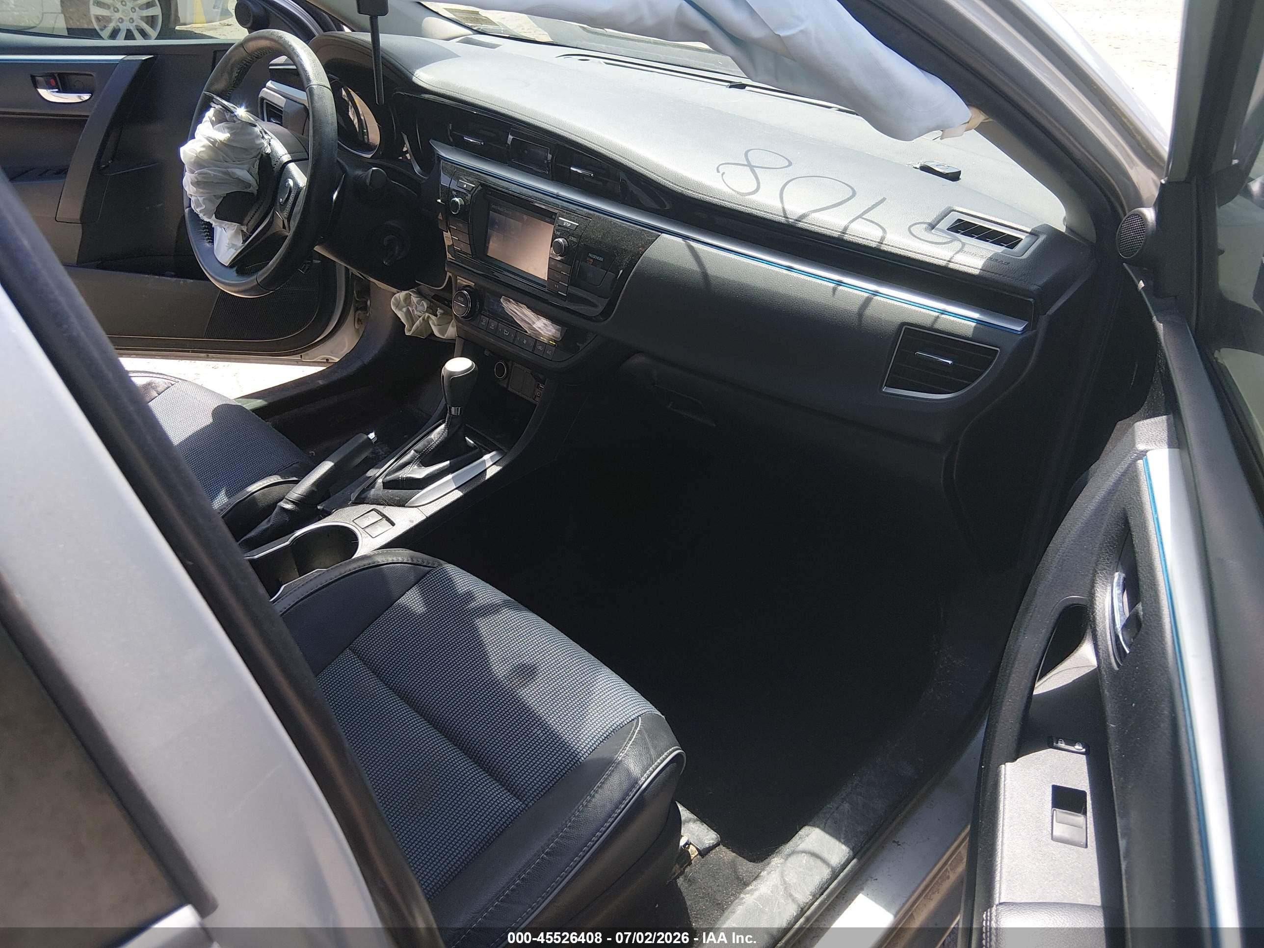 2014 Toyota Corolla S Plus Silver vin: 2T1BURHE5EC027001