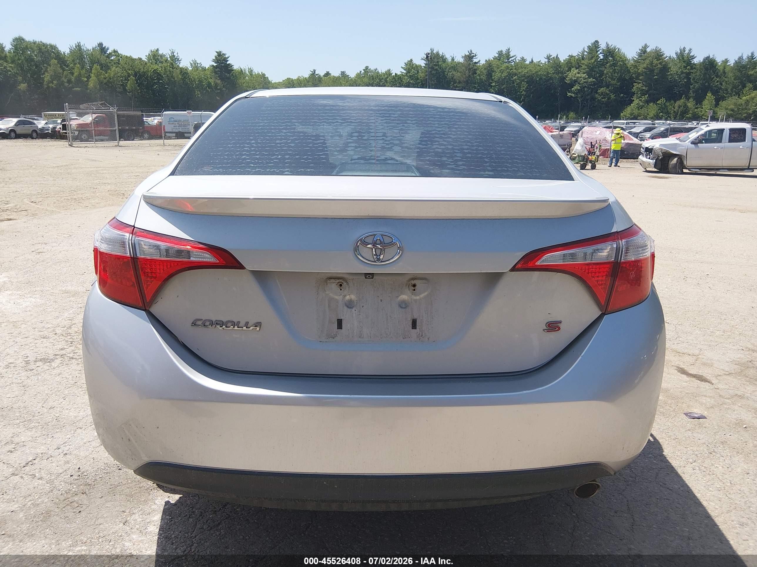 2014 Toyota Corolla S Plus Silver vin: 2T1BURHE5EC027001