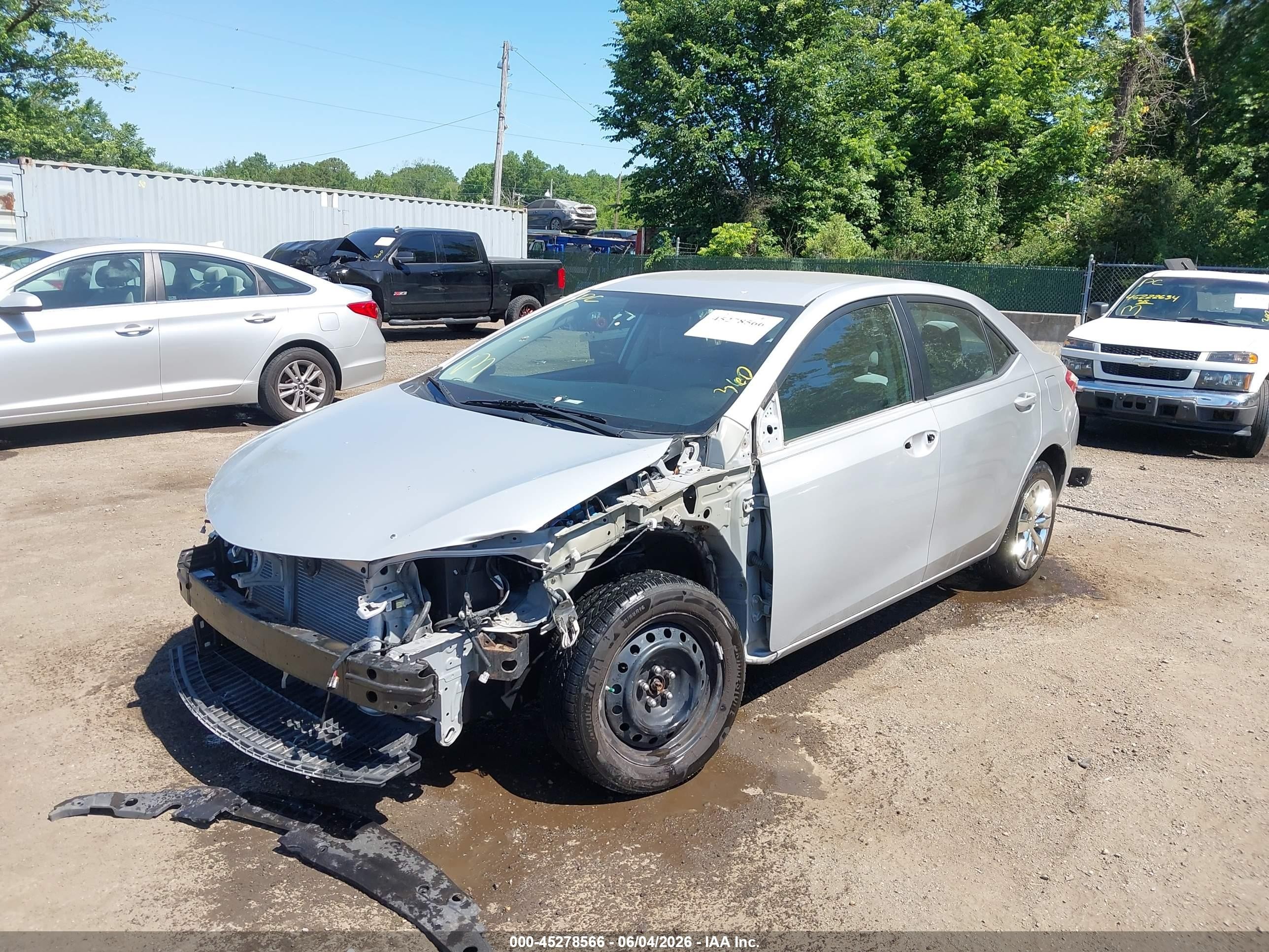 2014 Toyota Corolla Le Silver vin: 2T1BURHE5EC028570
