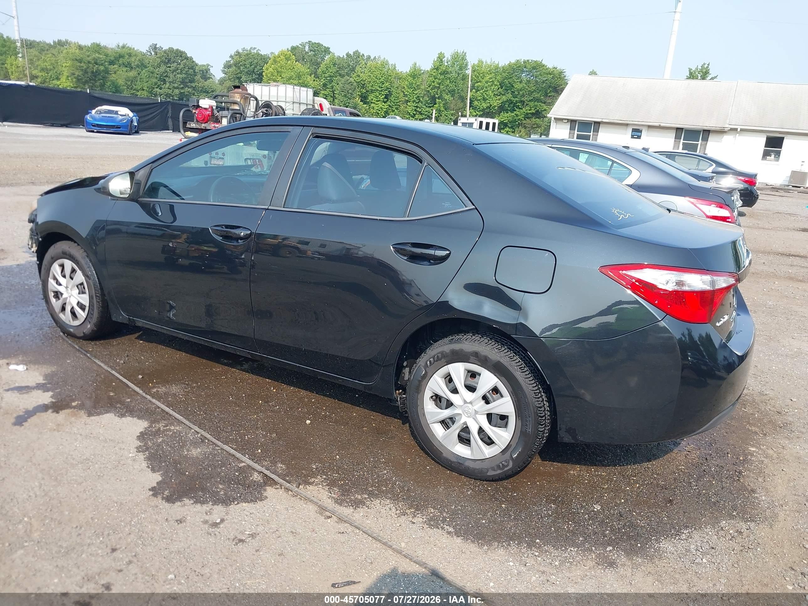 2014 Toyota Corolla L Black vin: 2T1BURHE5EC038192