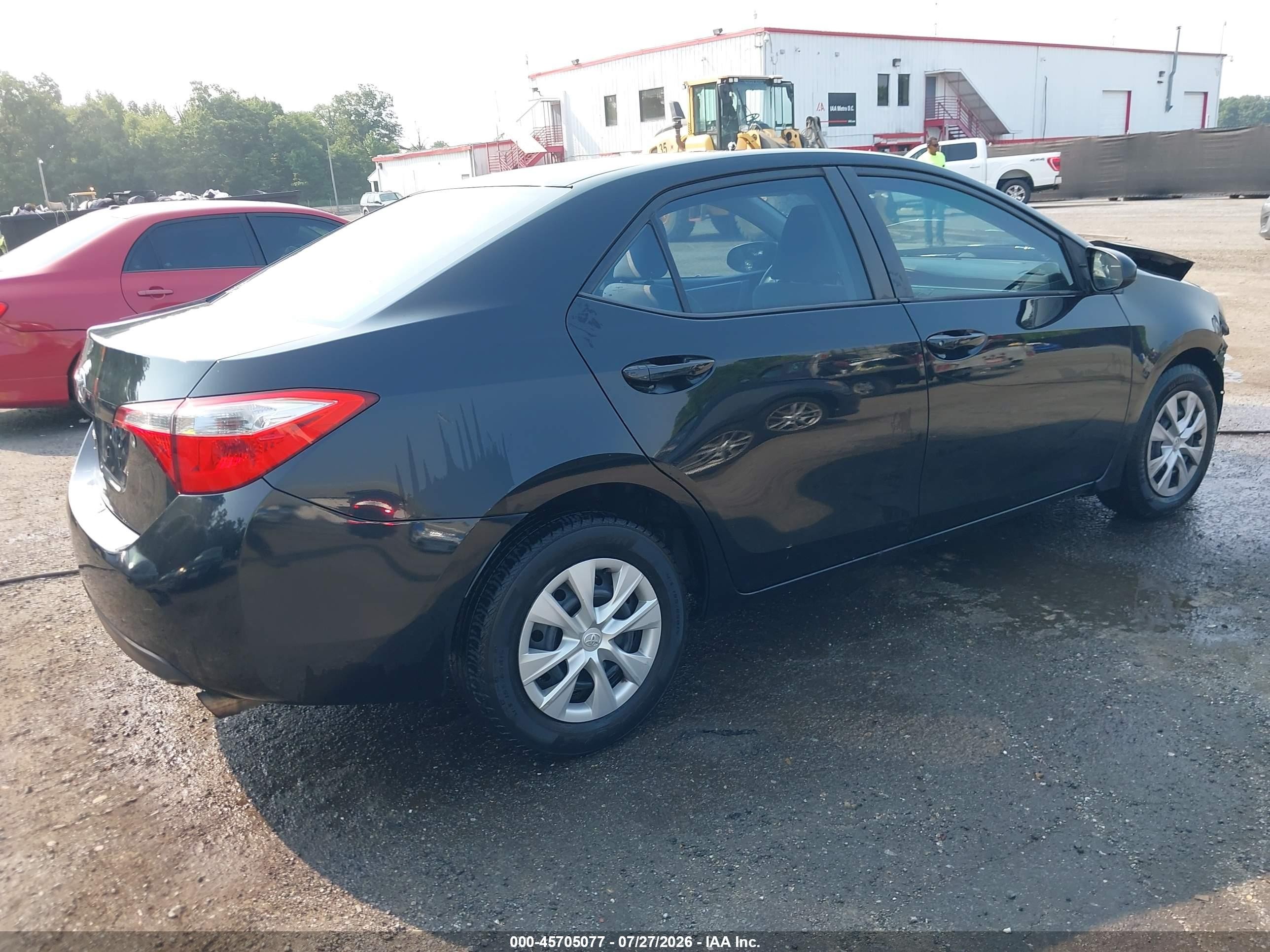 2014 Toyota Corolla L Black vin: 2T1BURHE5EC038192