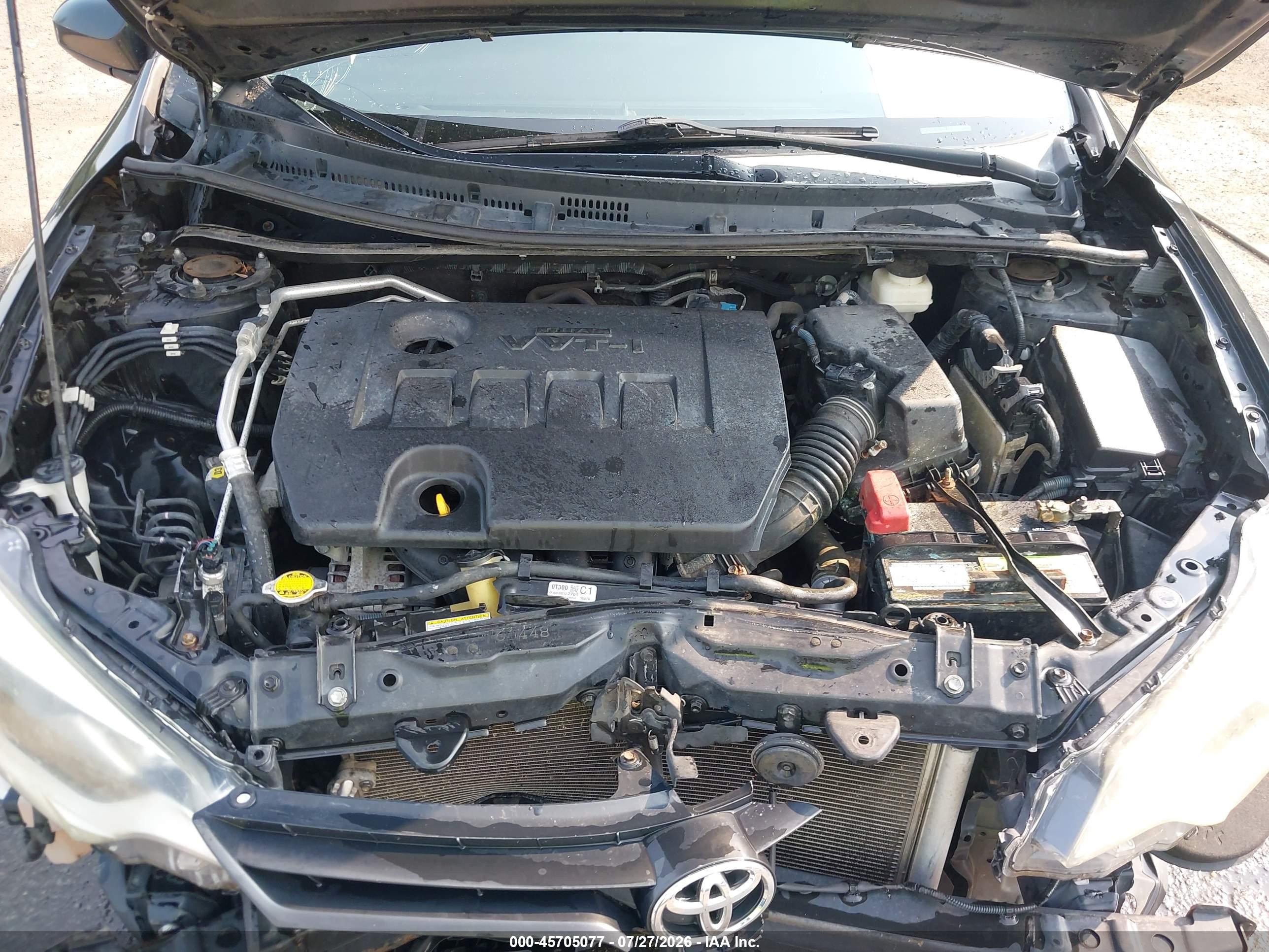2014 Toyota Corolla L Black vin: 2T1BURHE5EC038192