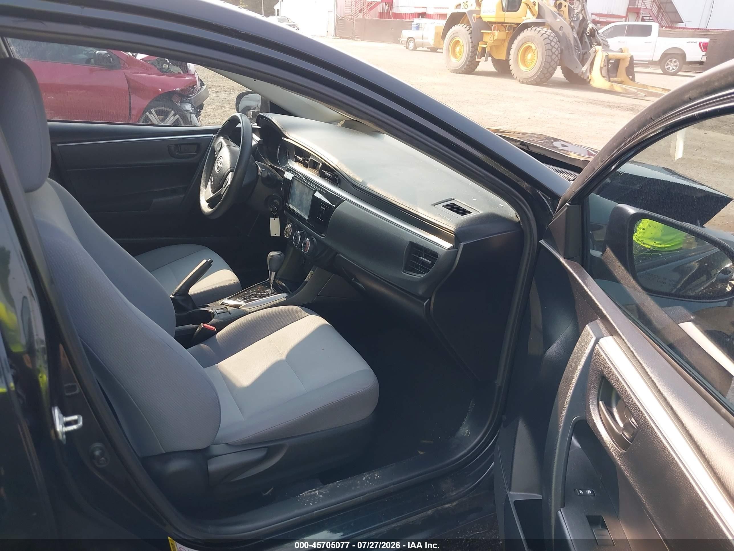 2014 Toyota Corolla L Black vin: 2T1BURHE5EC038192