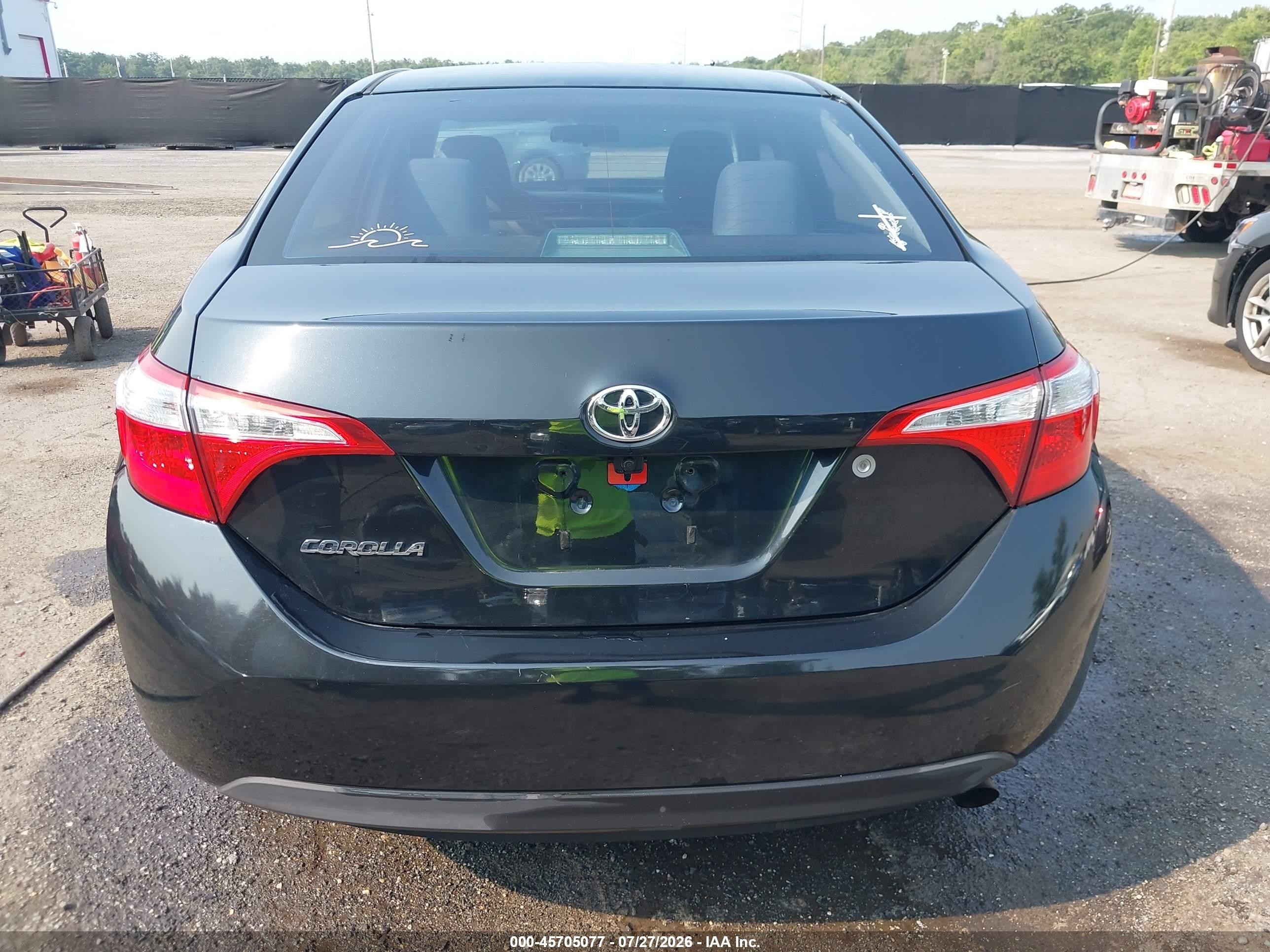 2014 Toyota Corolla L Black vin: 2T1BURHE5EC038192