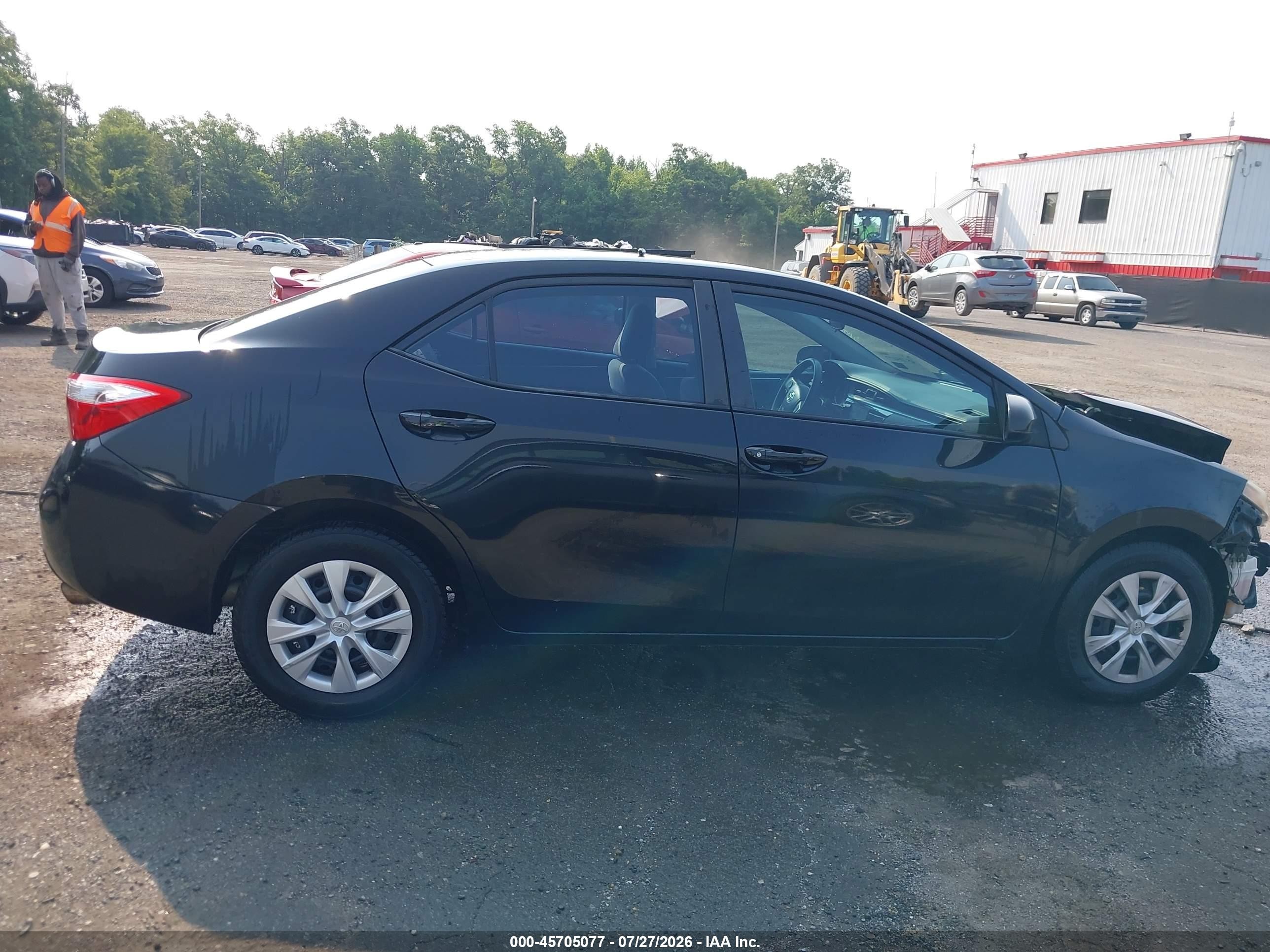 2014 Toyota Corolla L Black vin: 2T1BURHE5EC038192