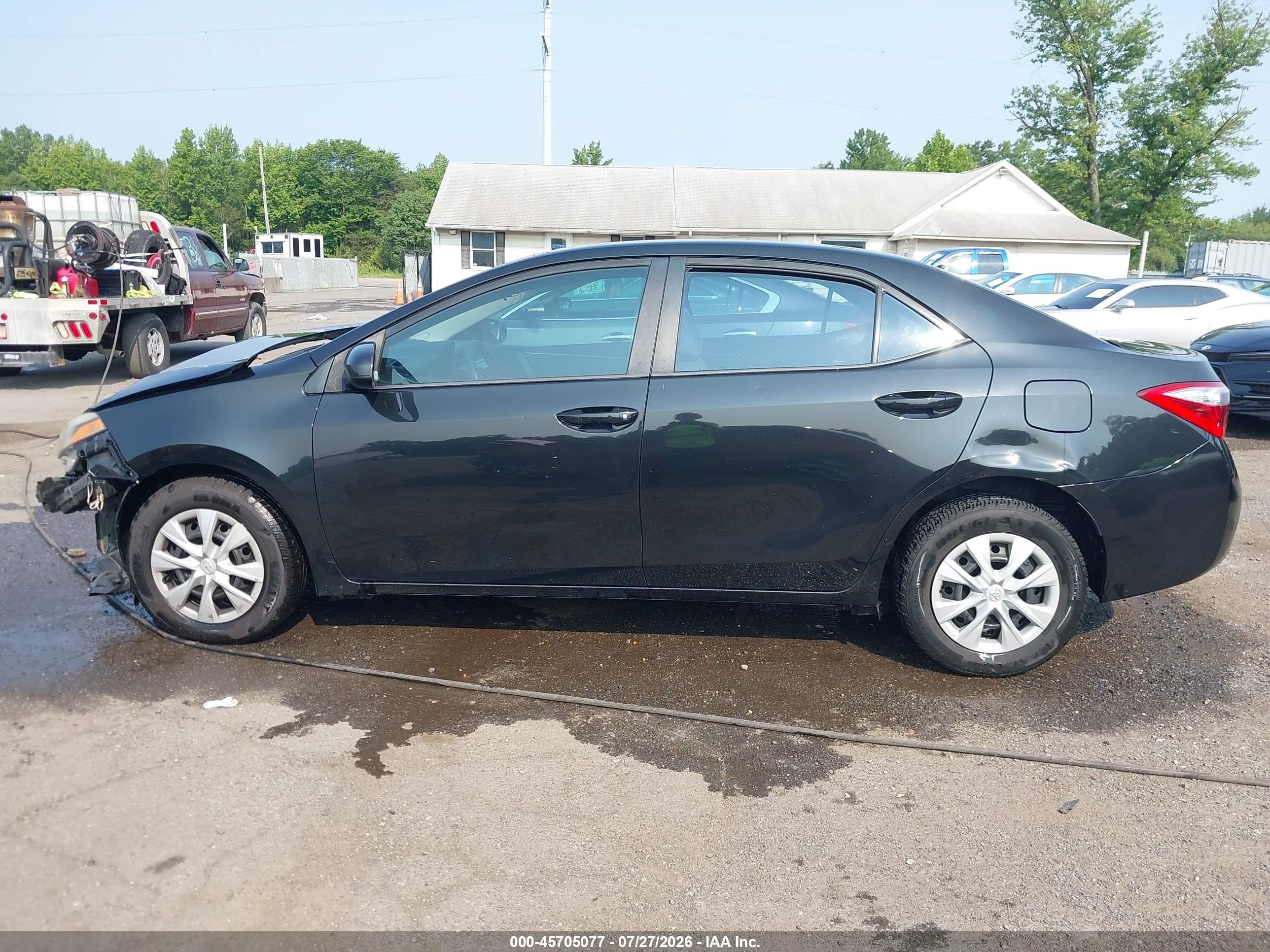 2014 Toyota Corolla L Black vin: 2T1BURHE5EC038192