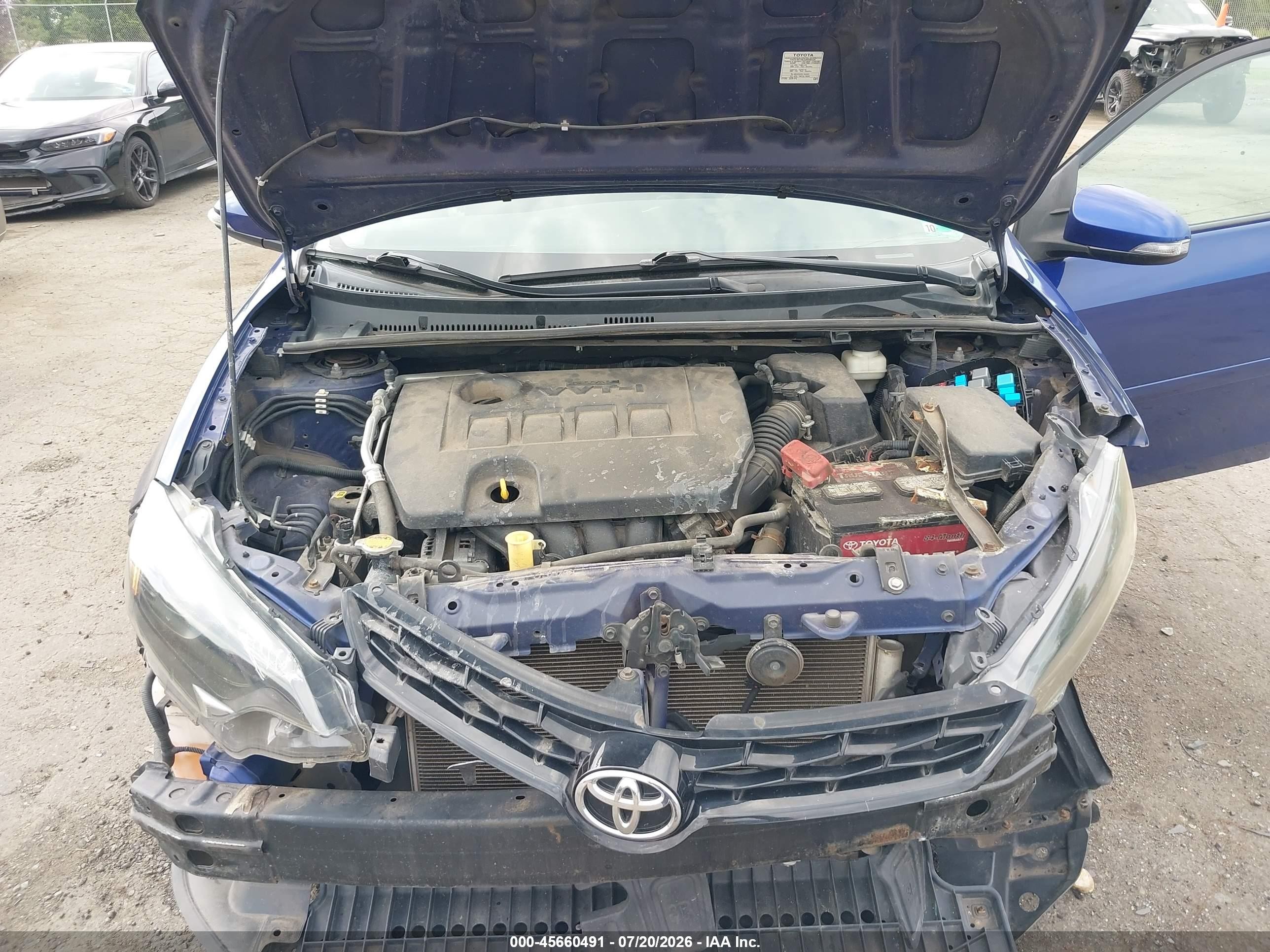 2014 Toyota Corolla S Plus Blue vin: 2T1BURHE5EC039746