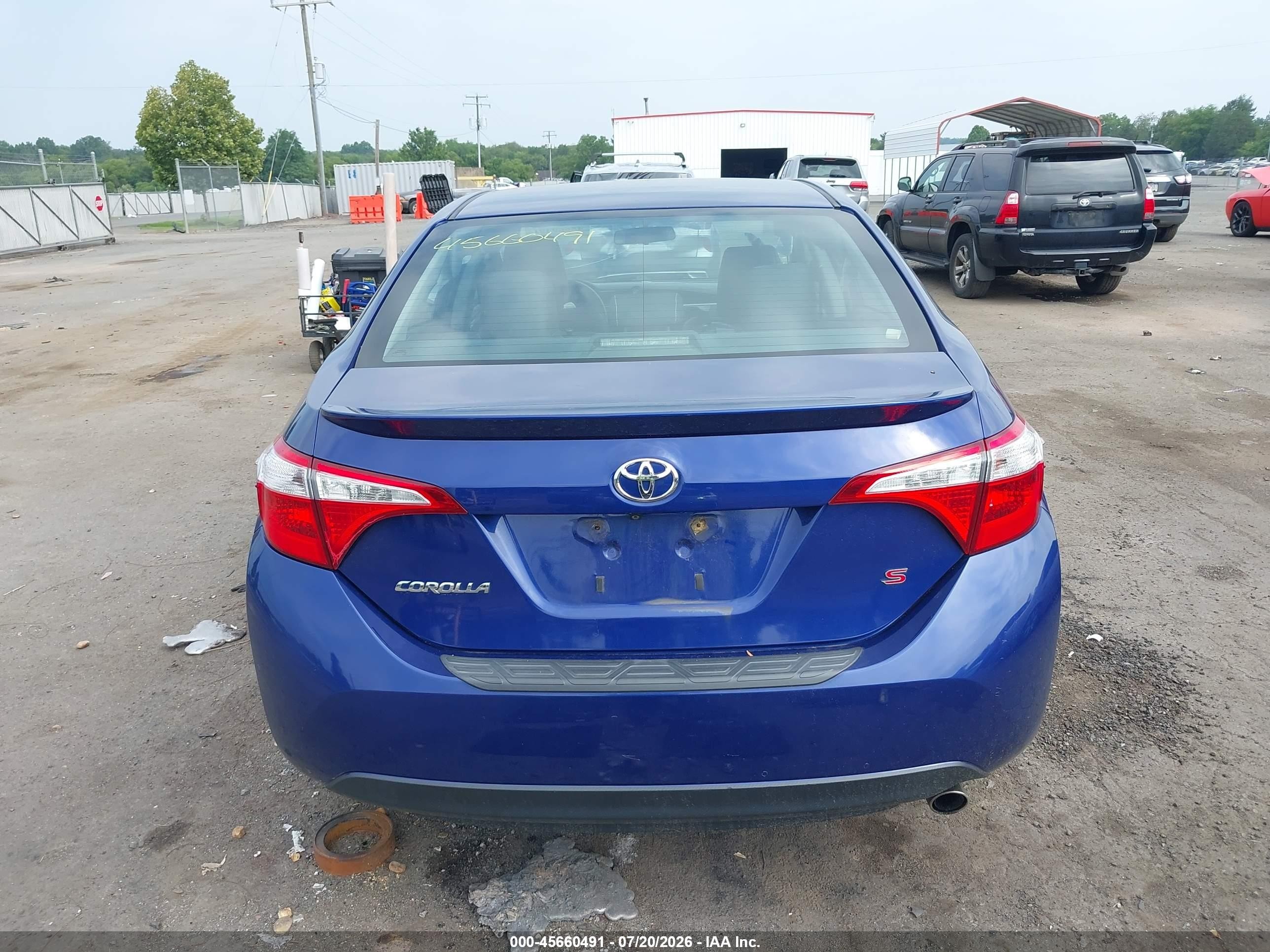 2014 Toyota Corolla S Plus Blue vin: 2T1BURHE5EC039746