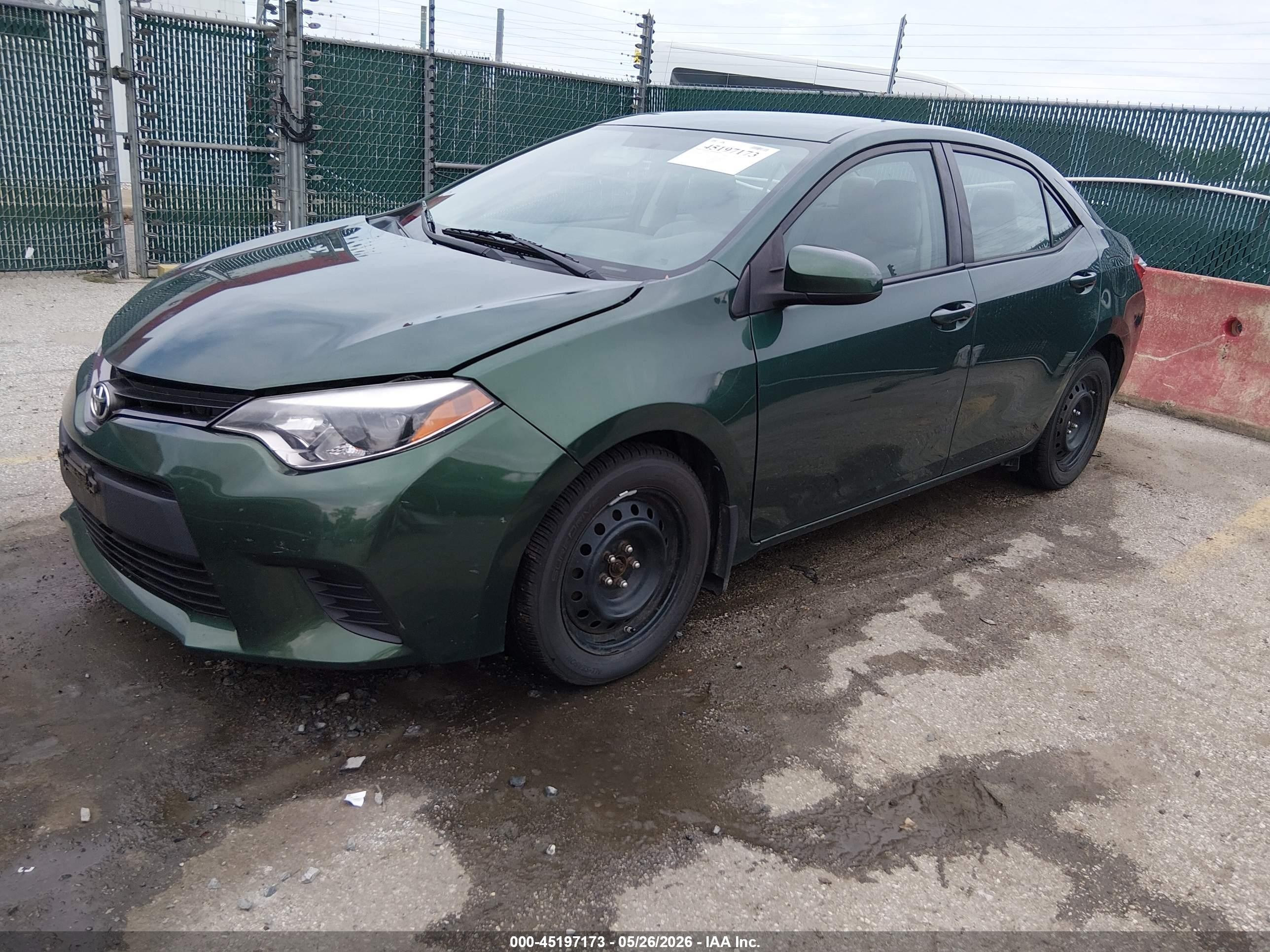 2014 Toyota Corolla Le Green vin: 2T1BURHE5EC042582