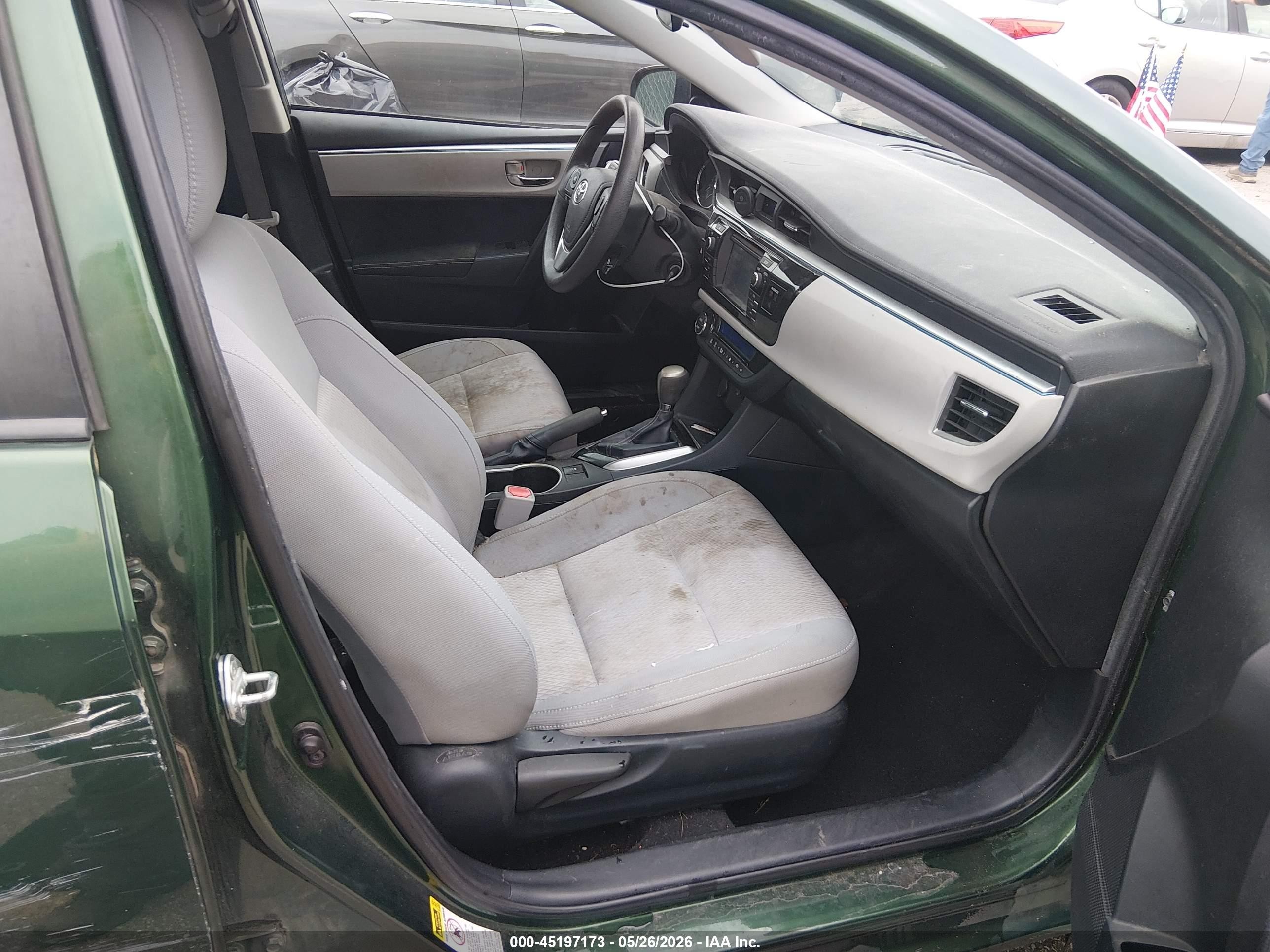 2014 Toyota Corolla Le Green vin: 2T1BURHE5EC042582