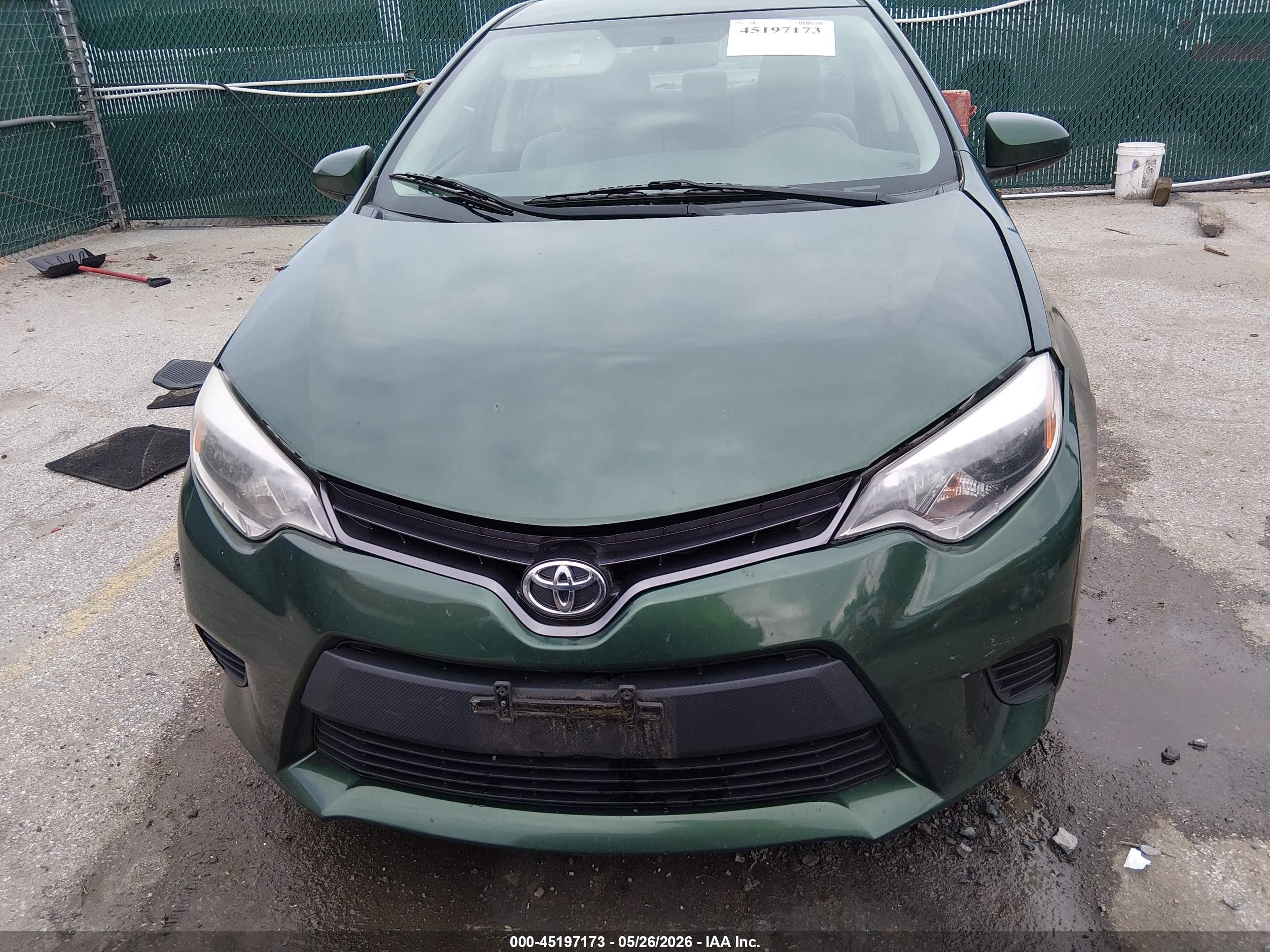 2014 Toyota Corolla Le Green vin: 2T1BURHE5EC042582