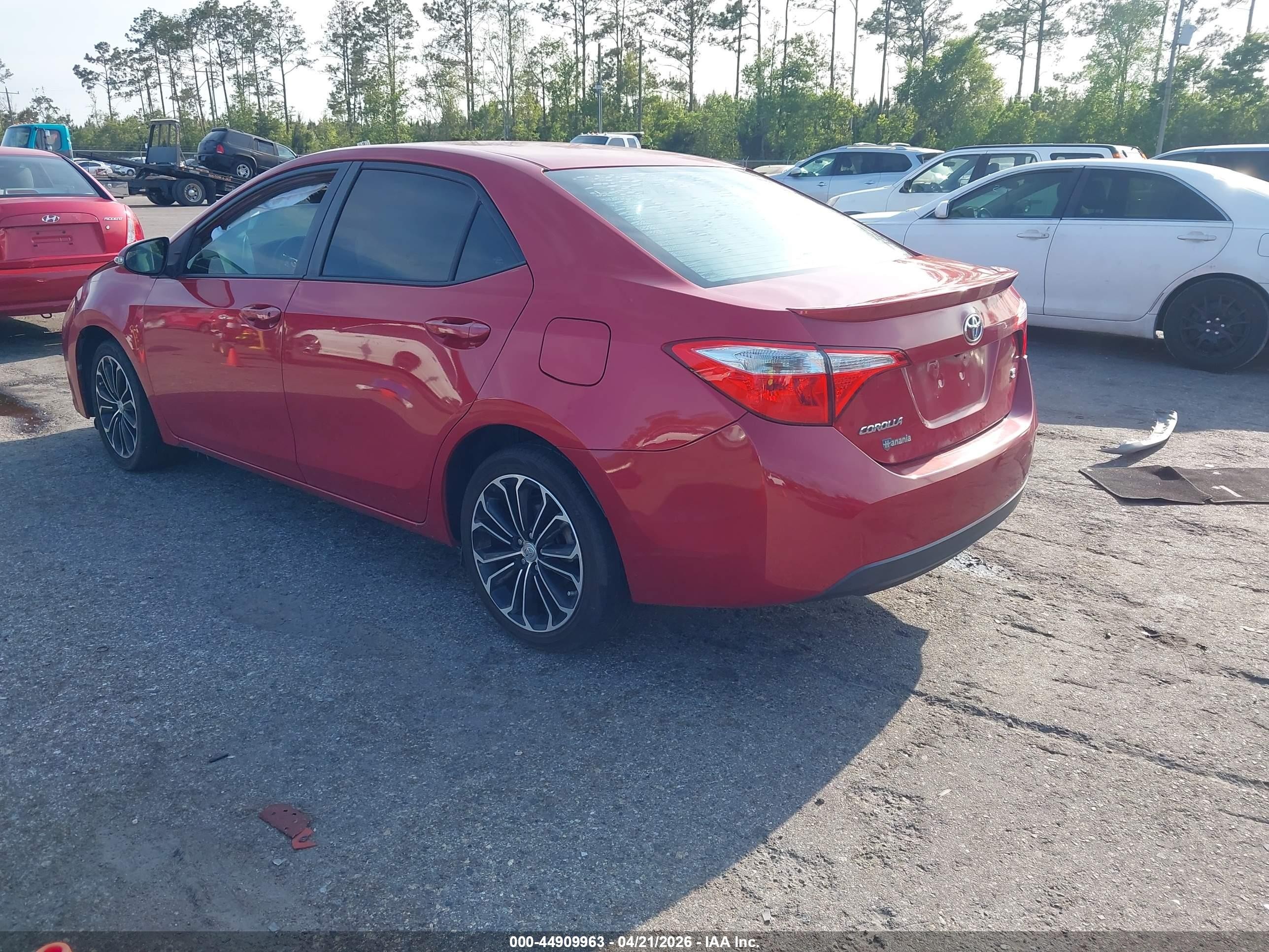 2014 Toyota Corolla S Plus Red vin: 2T1BURHE5EC047457