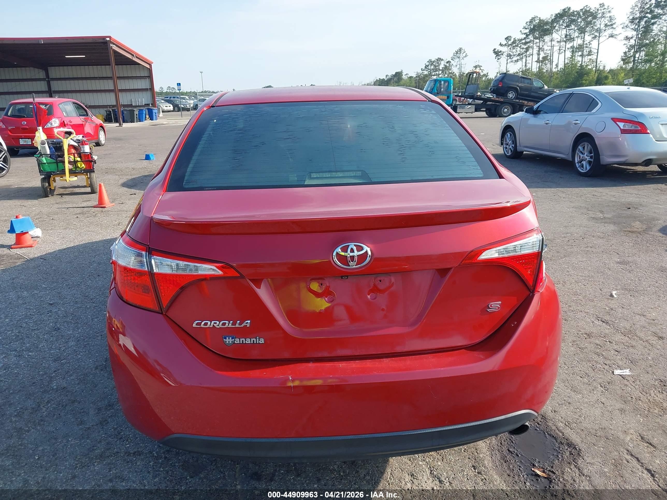 2014 Toyota Corolla S Plus Red vin: 2T1BURHE5EC047457