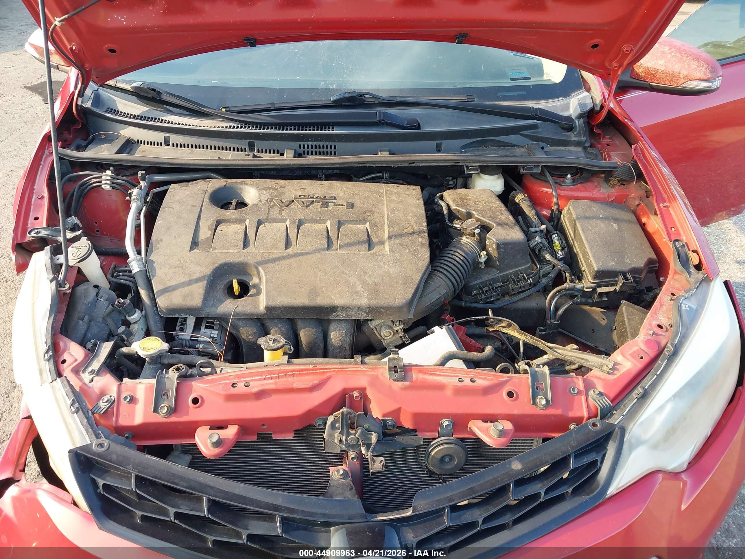 2014 Toyota Corolla S Plus Red vin: 2T1BURHE5EC047457