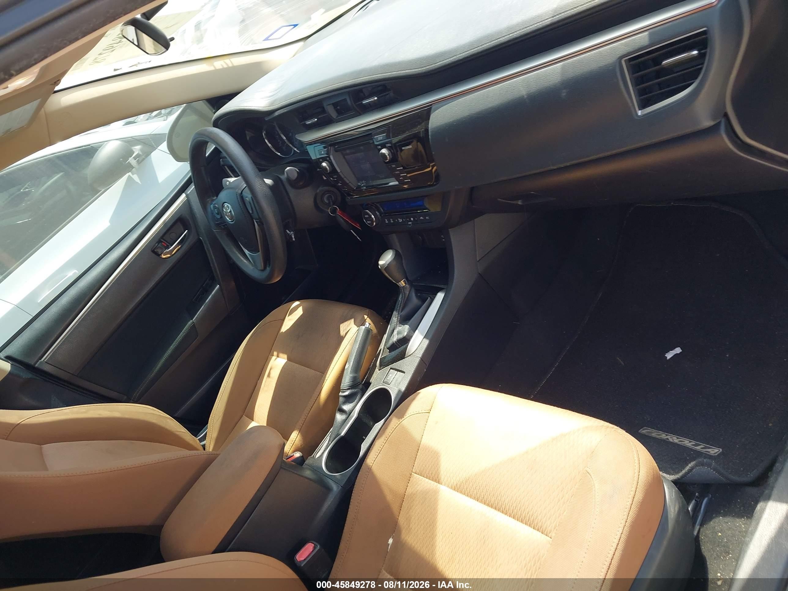 2014 Toyota Corolla Le Cream vin: 2T1BURHE5EC051024