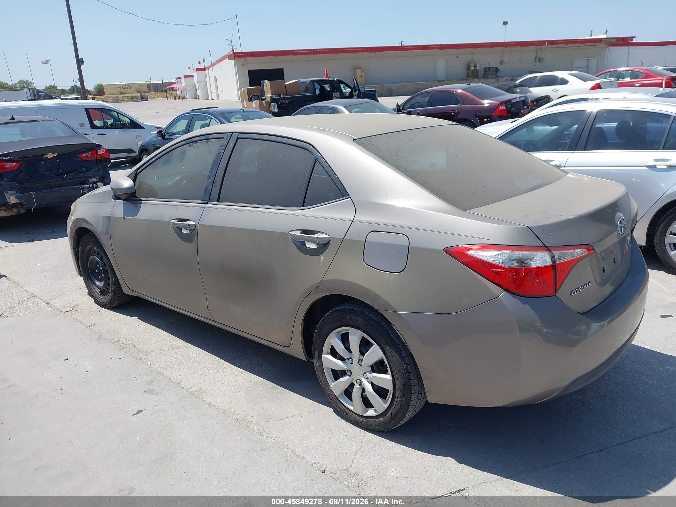 2014 Toyota Corolla Le Cream vin: 2T1BURHE5EC051024