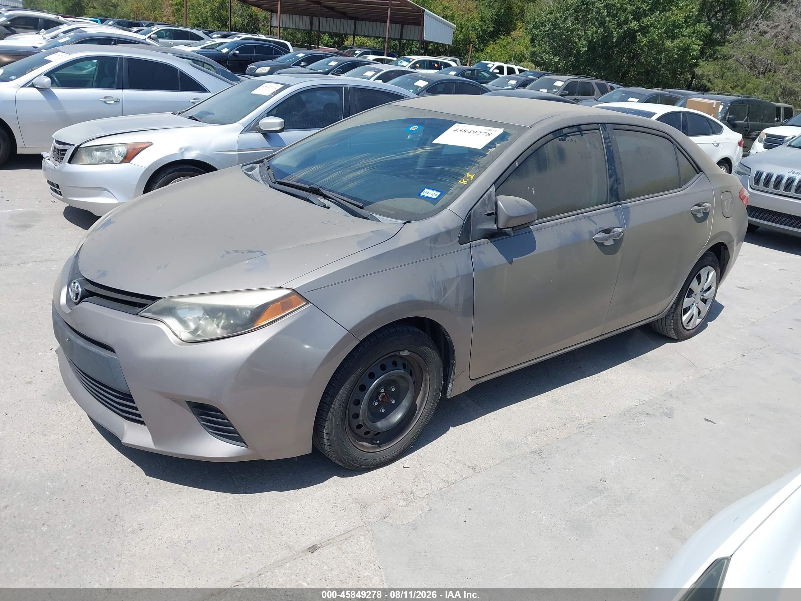 2014 Toyota Corolla Le Cream vin: 2T1BURHE5EC051024