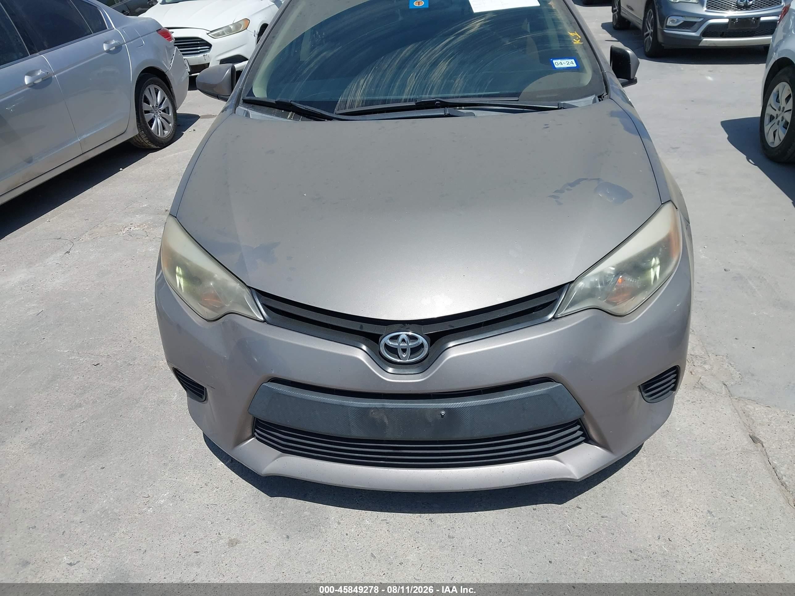 2014 Toyota Corolla Le Cream vin: 2T1BURHE5EC051024