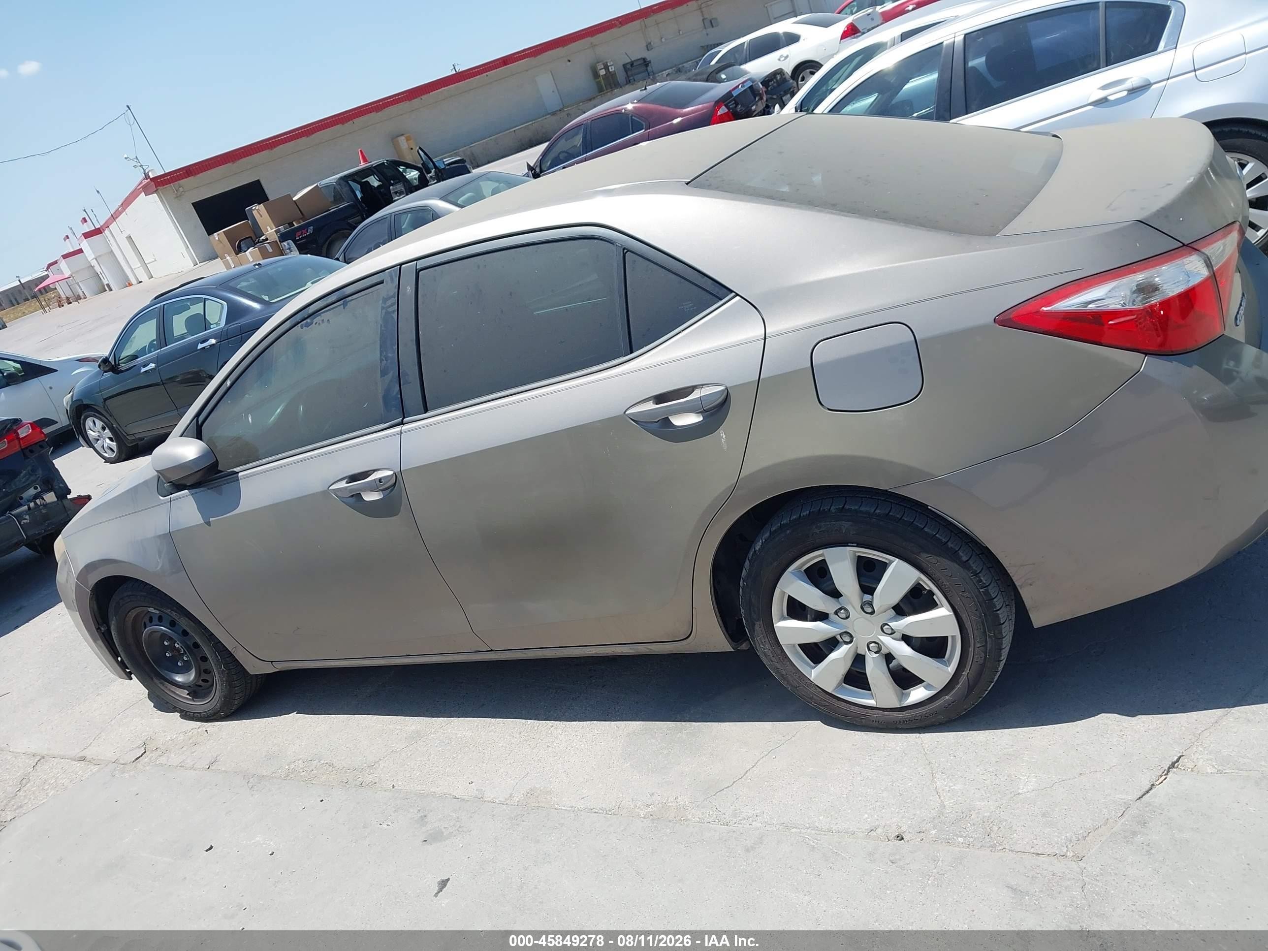 2014 Toyota Corolla Le Cream vin: 2T1BURHE5EC051024
