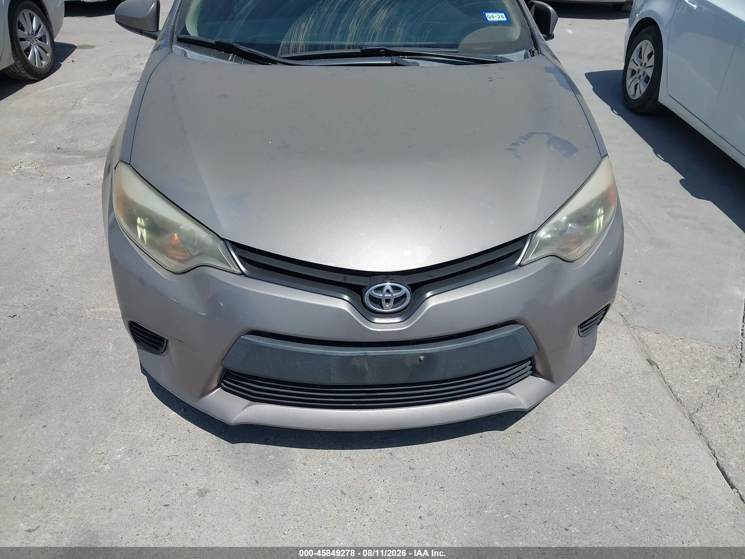 2014 Toyota Corolla Le Cream vin: 2T1BURHE5EC051024