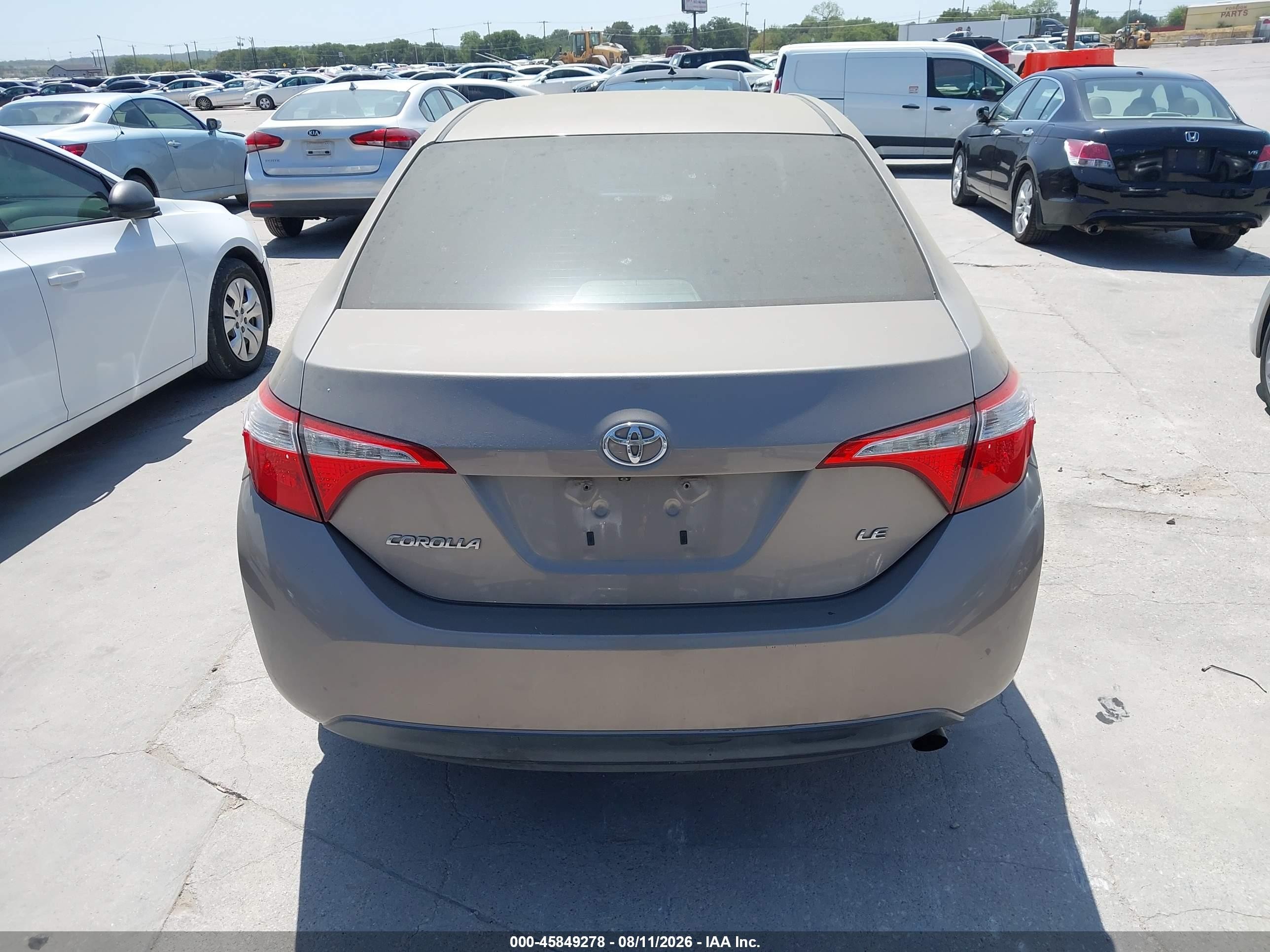 2014 Toyota Corolla Le Cream vin: 2T1BURHE5EC051024