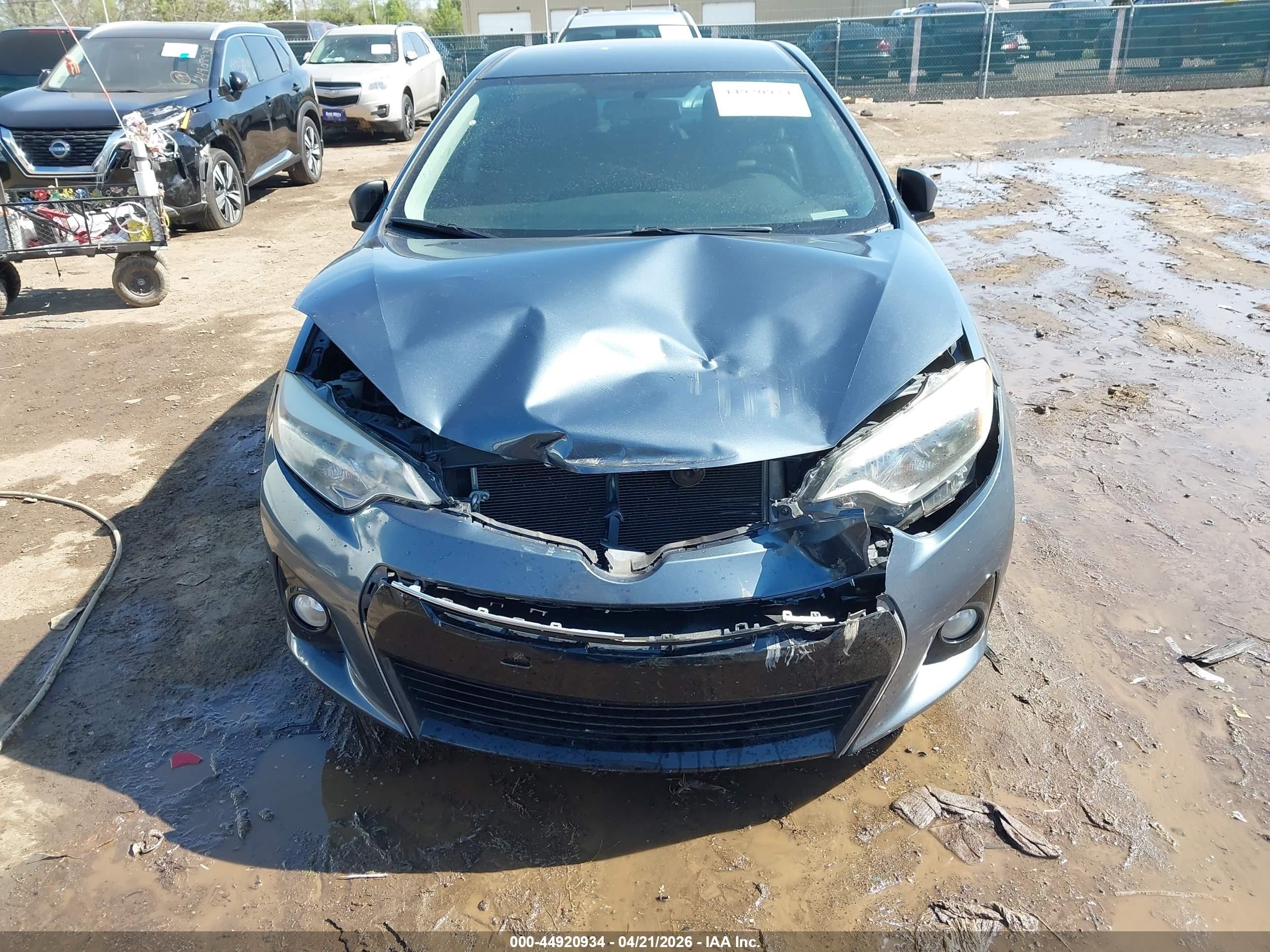 2014 Toyota Corolla S Plus Gray vin: 2T1BURHE5EC051377