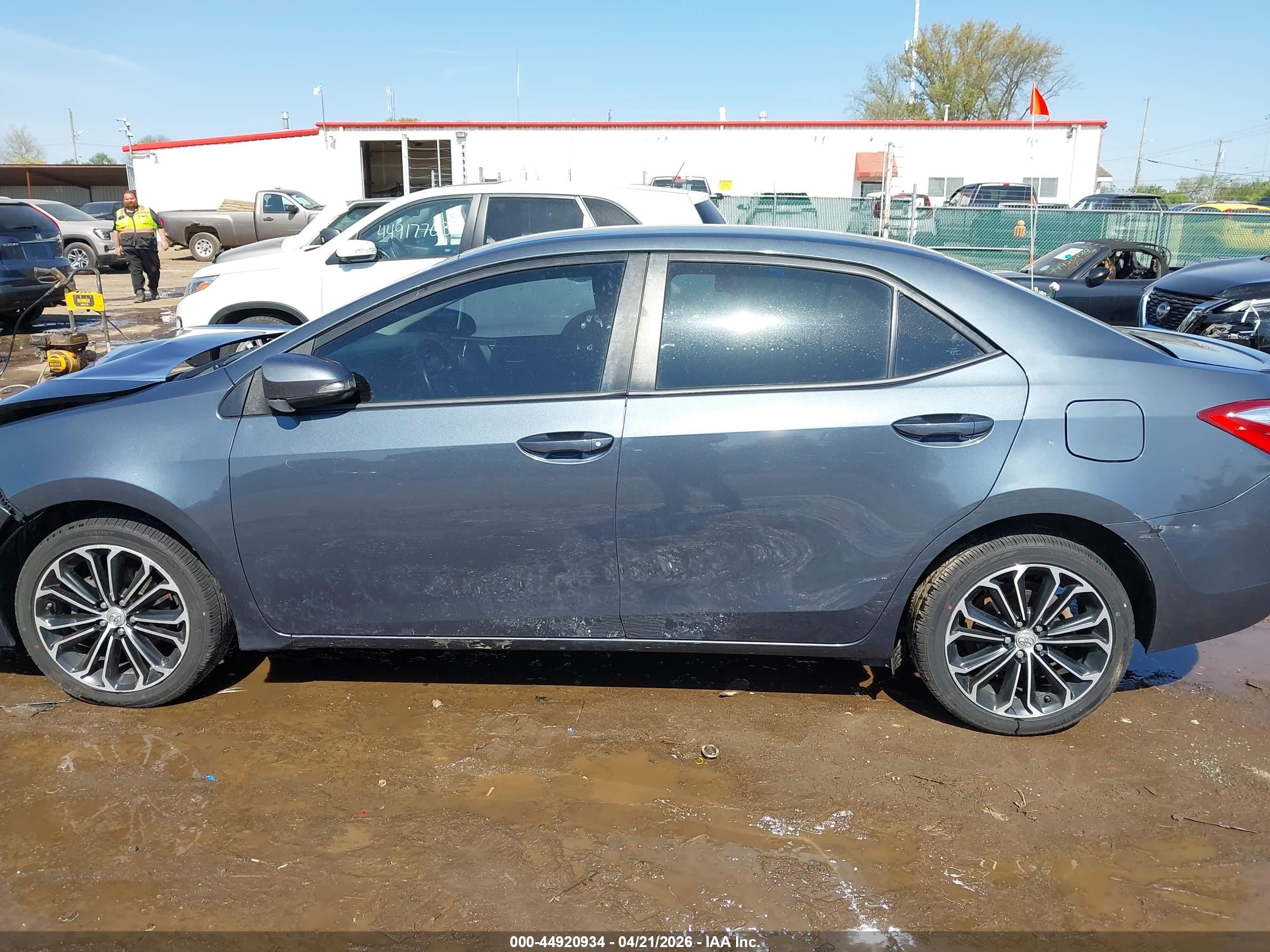 2014 Toyota Corolla S Plus Gray vin: 2T1BURHE5EC051377