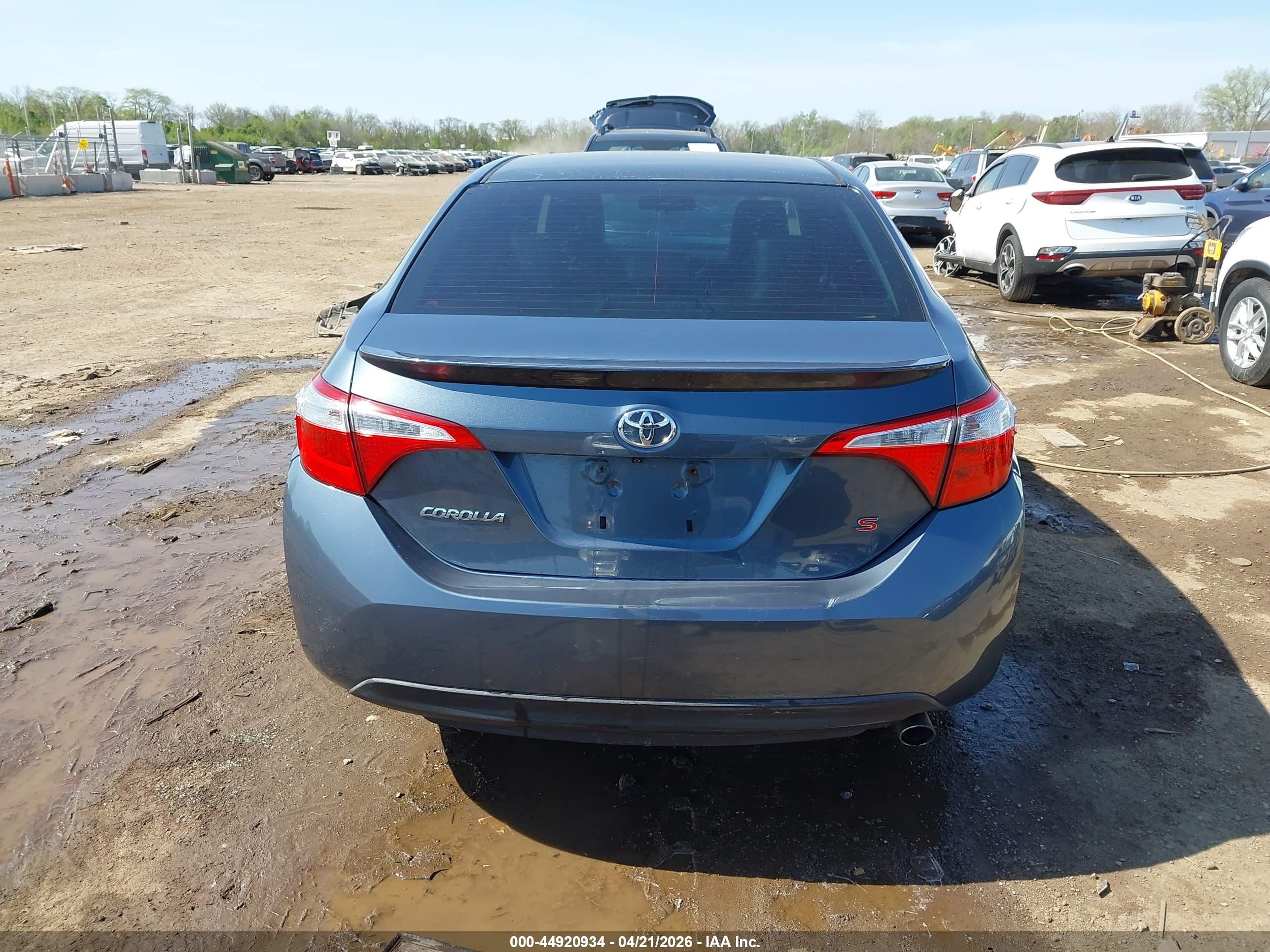 2014 Toyota Corolla S Plus Gray vin: 2T1BURHE5EC051377