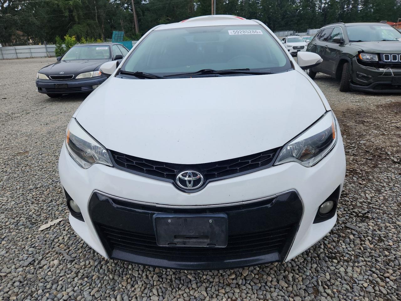 2014 Toyota Corolla S Plus Белый vin: 2T1BURHE5EC061245